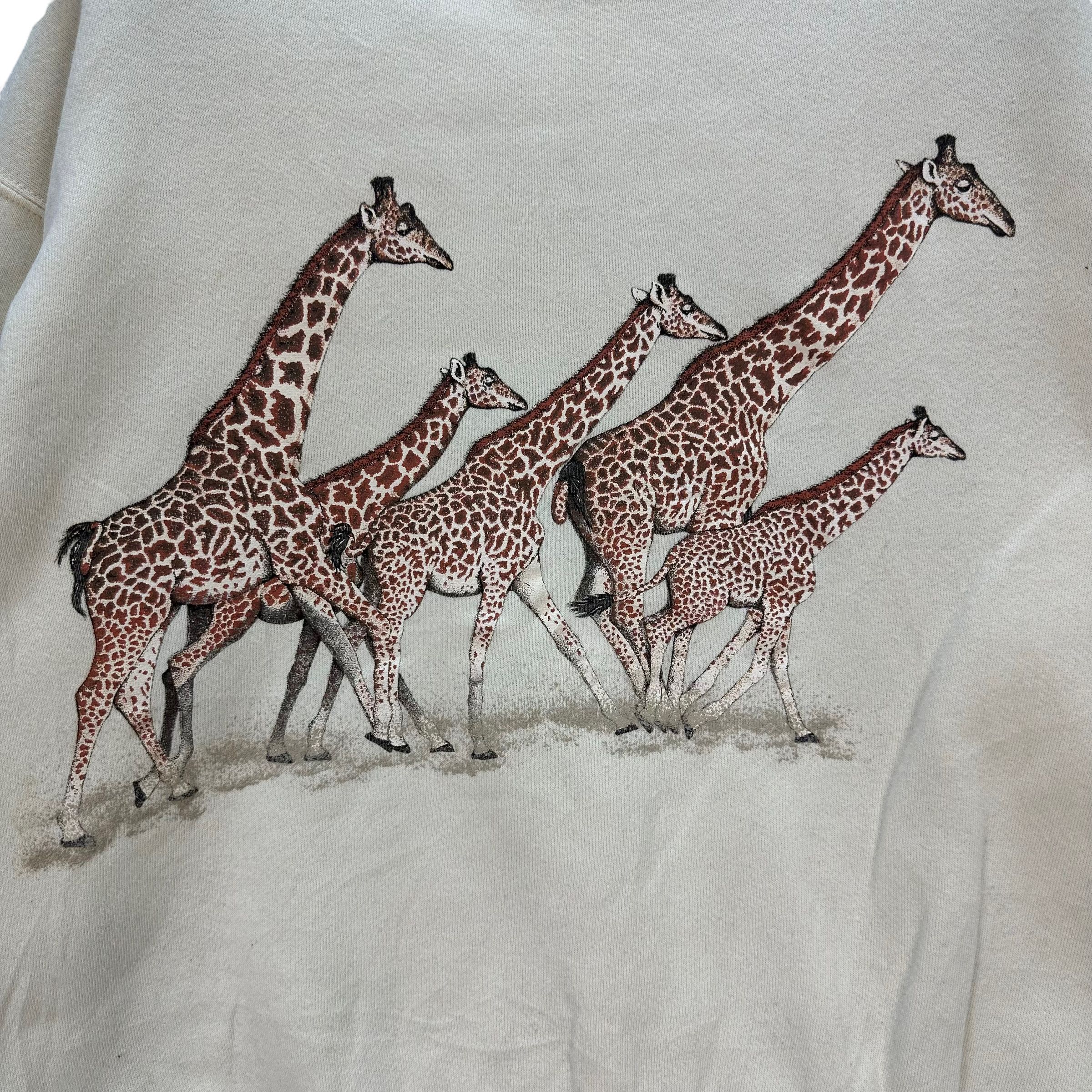 Fruit Of The Loom Y2K ANIMAL GIRAFFE GRAPHIC SWEATSHIRTS #7498-149 Size US L / EU 52-54 / 3 - 3 Thumbnail