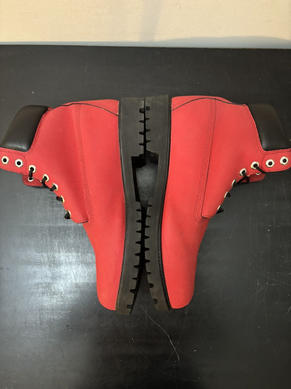 Timberland Timberland 6 Inch Waterproof Heritage Helcor Nubuck Boot Red Size US 10.5 / EU 43-44 - 3 Thumbnail
