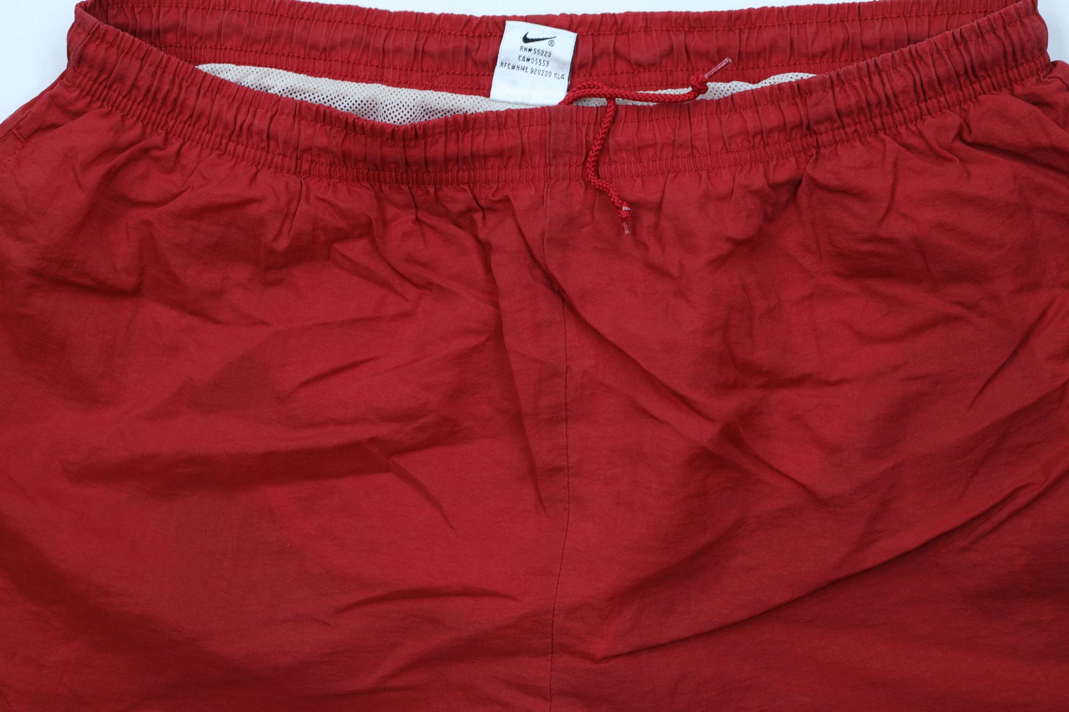 Nike Vintage 90s Nike Scott Big Swoosh Lined Shorts Baggies Red Size US 34 / EU 50 - 3 Thumbnail