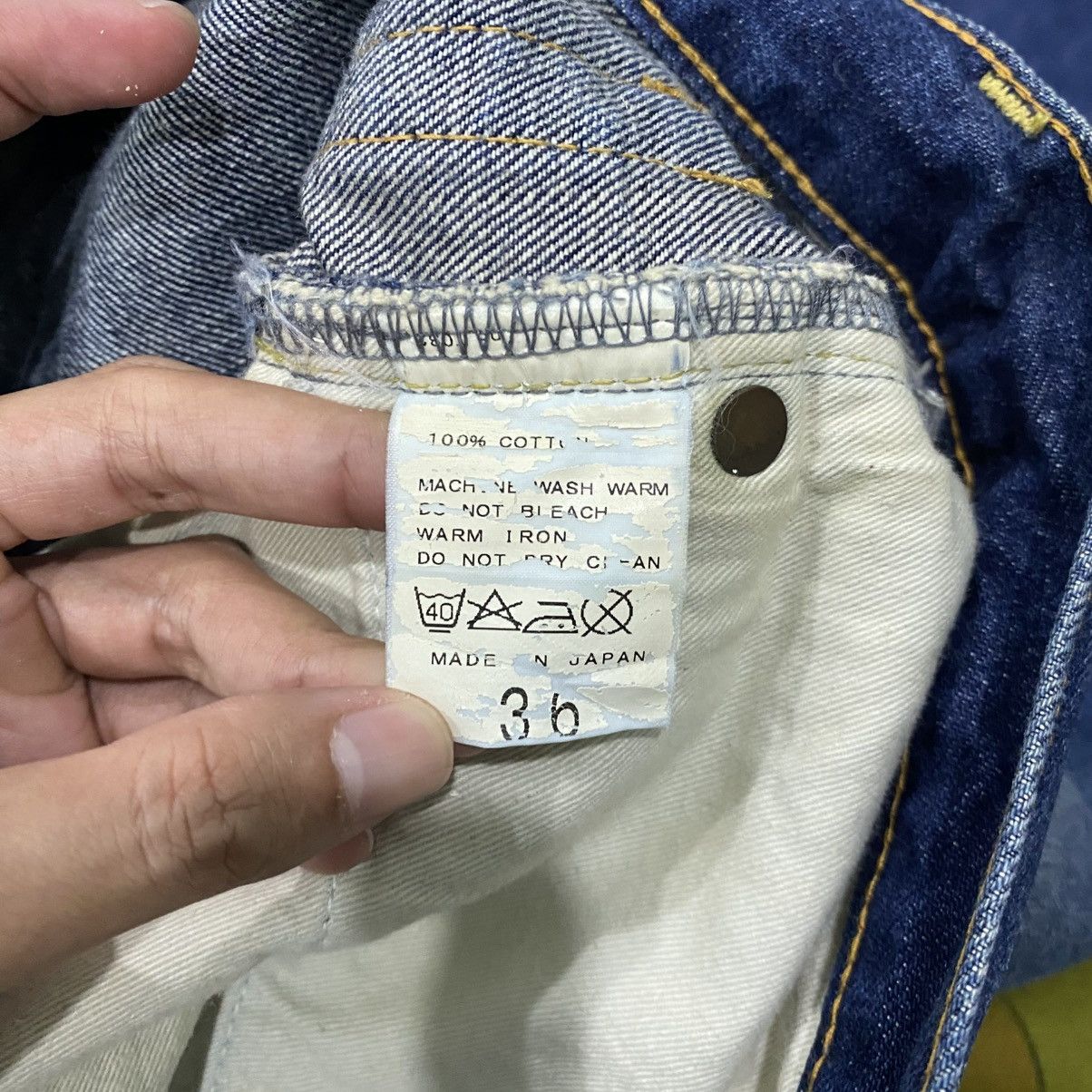 Journal Standard Vintage Journal Standard Japan Distressed Indigo Jeans Size US 30 / EU 46 - 15 Thumbnail