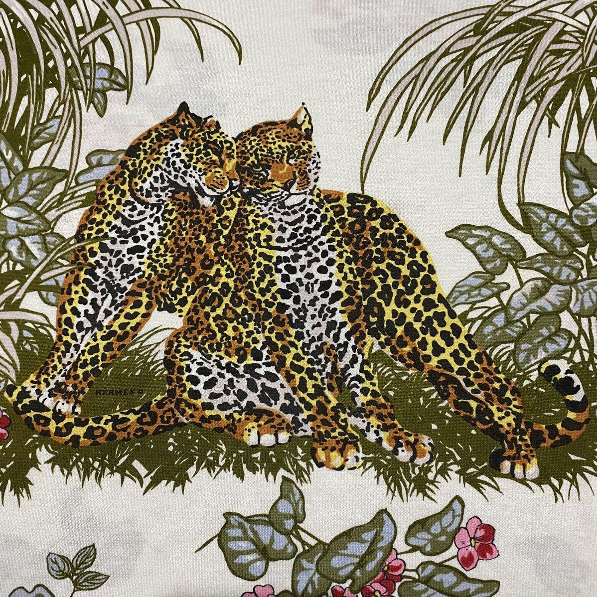 Hermes Vintage 80s Hermès Jungle Love T-Shirts Size M / US 6-8 / IT 42-44 - 3 Thumbnail