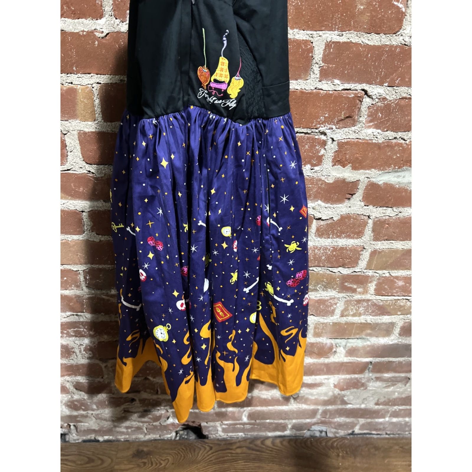 Disney Disney Hocus Pocus Sanderson Sisters Dress Shop A-Line Knee Length WOMEN S Black Purple NWT Small NEW Size S / US 4 / IT 40 - 3 Thumbnail