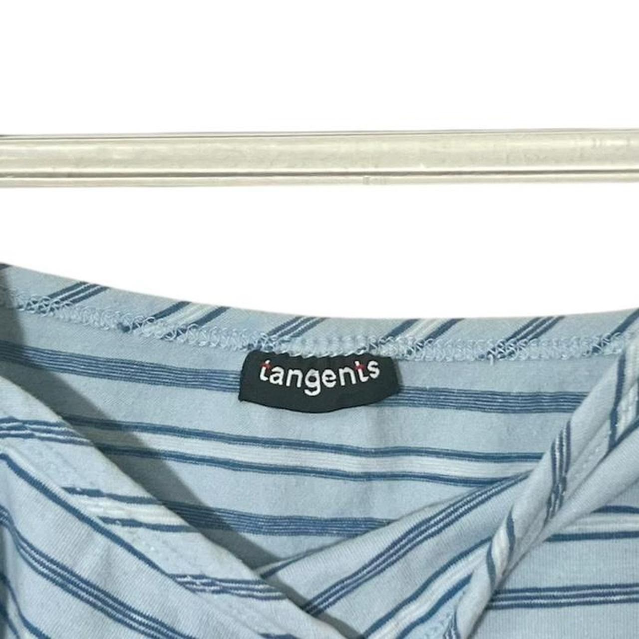 Other Y2k Iangenis Blue Striped Tank Top Size S / US 4 / IT 40 - 2 Thumbnail