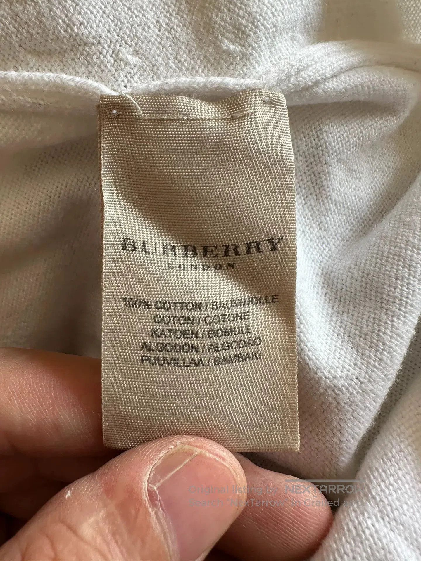 Burberry Burberry Women's White V. Size L / US 10 / IT 46 - 7 Thumbnail