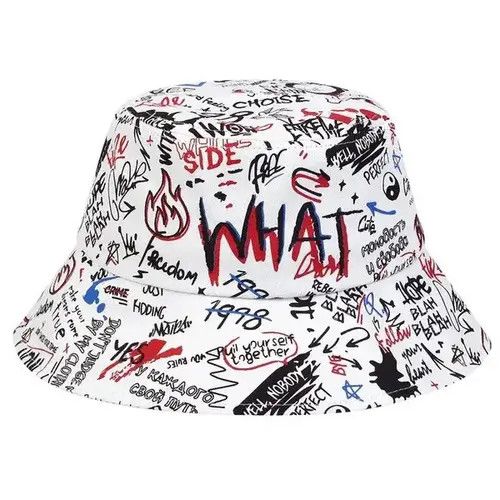 Other "WHAT" Printing Letter bucket hat Size ONE SIZE - 4 Thumbnail