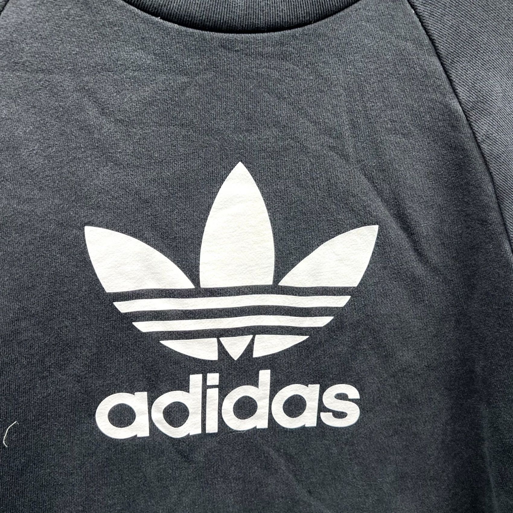 Adidas VINTAGE Adidas Sweater Mens Large Black Trefoil Warm-Up Crew Sweatshirt Pullover Fleece Size US L / EU 52-54 / 3 - 7 Thumbnail