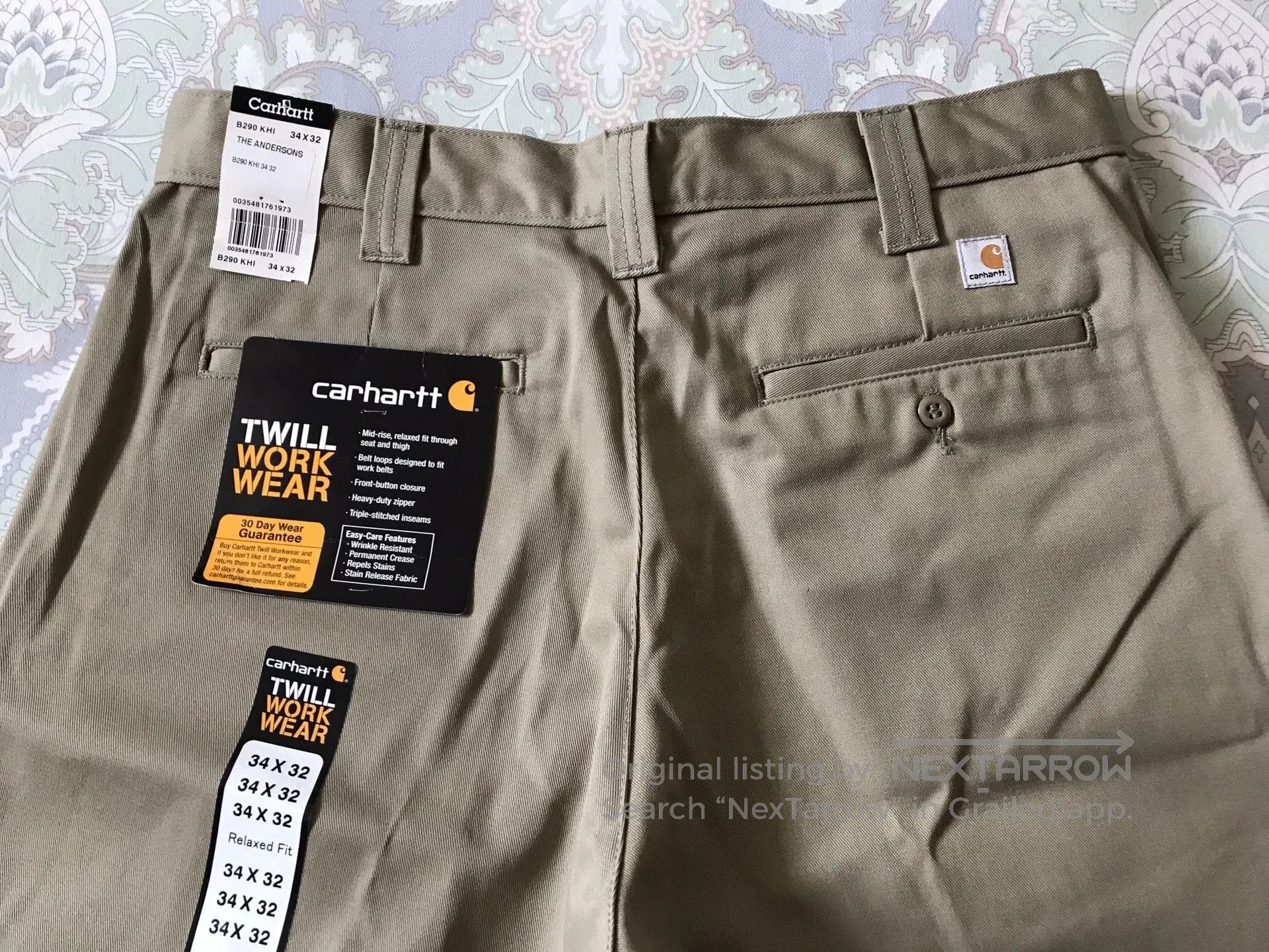 Carhartt Carhartt B290 W34L32 Cargo Pants. Size US 34 / EU 50 - 5 Thumbnail