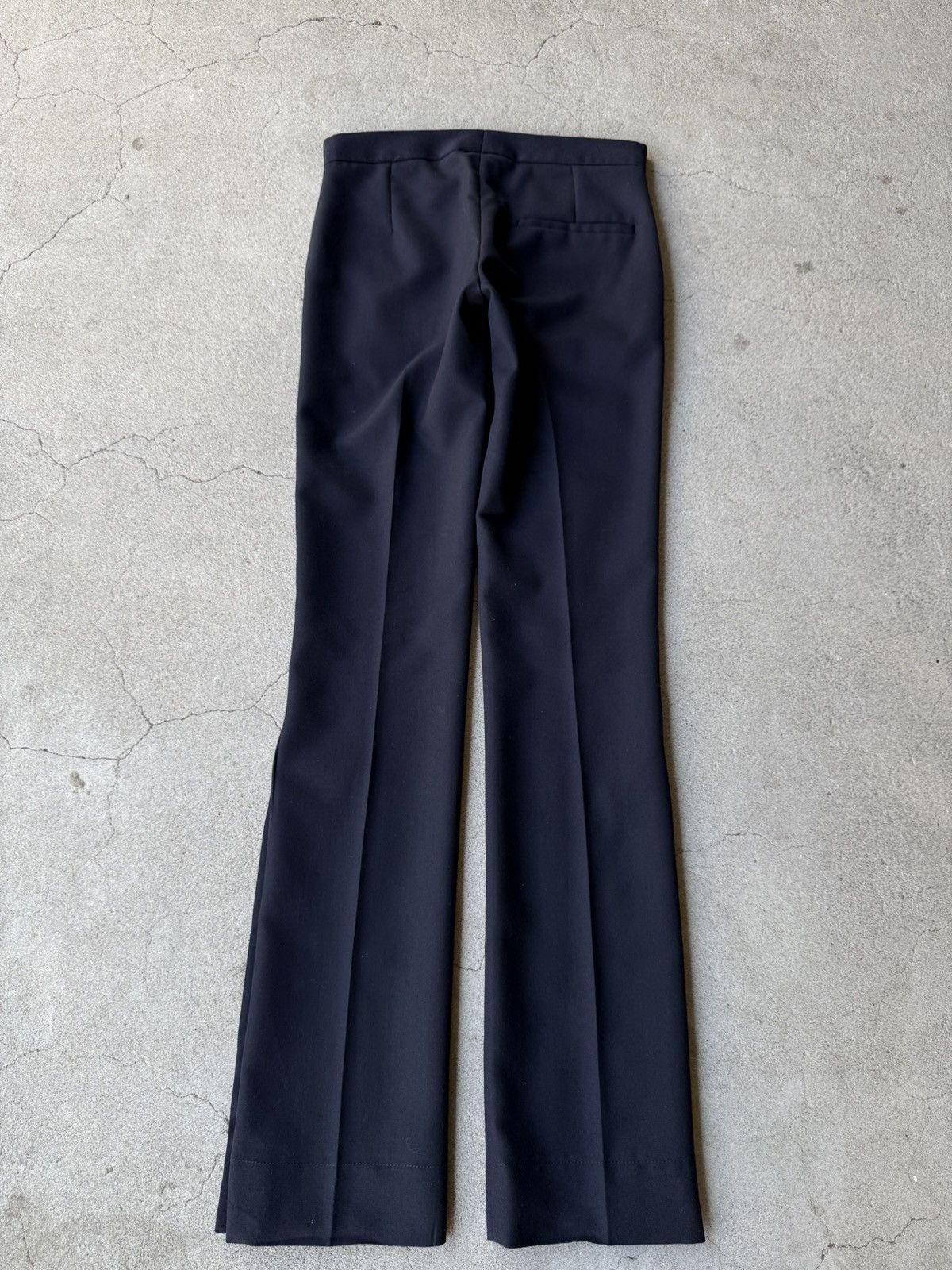 Daniel W. Fletcher DANIEL W. FLETCHER 21AW Dark Navy Wool Slit Trousers Size US 28 / EU 44 - 5 Thumbnail