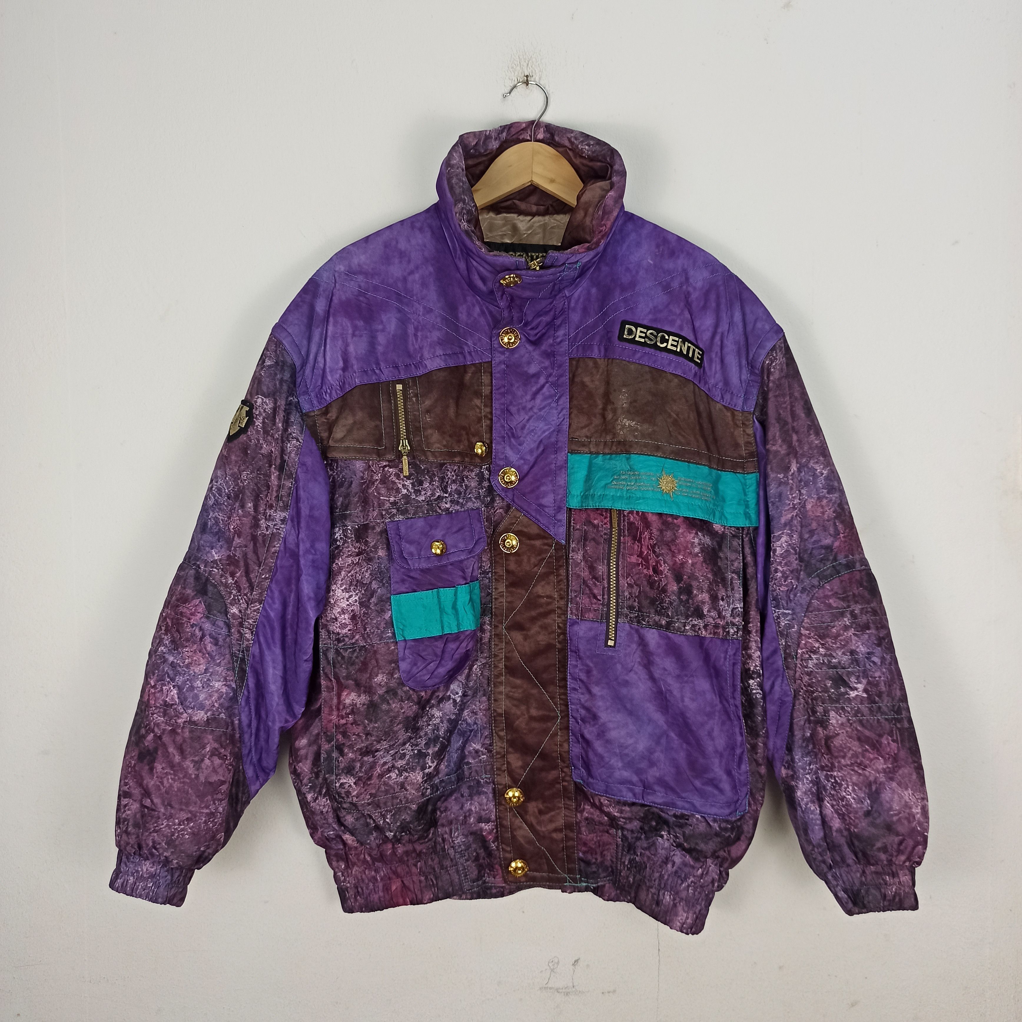 80's DESCENTE US ski teamモデル スキージャケット Vintage 80s Descente Skiing Jacket L Snowboard Competition