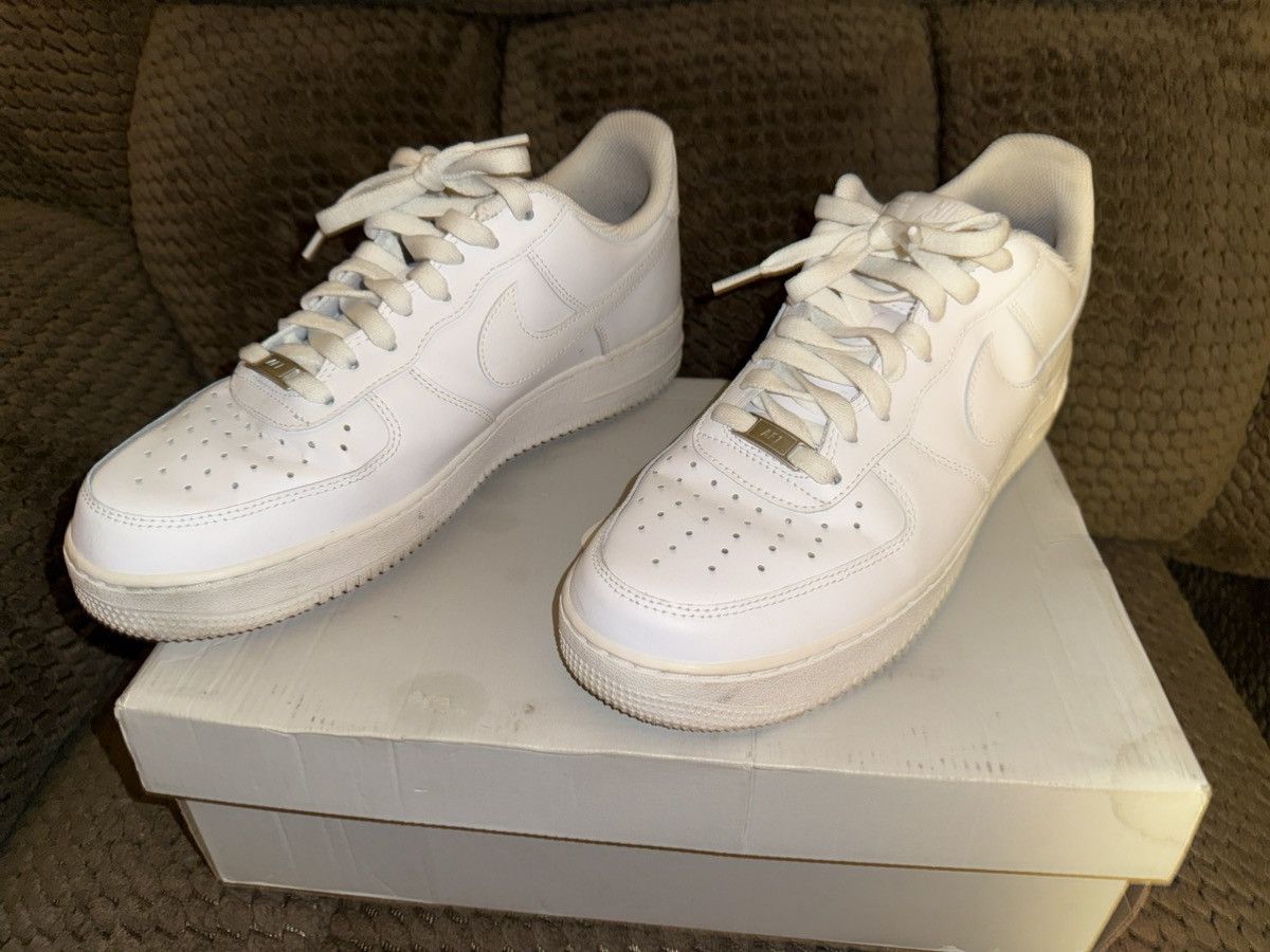 Nike Nike Air Force 1 ‘07 Low, White AF1, size 10, EXC in OG Box! Size US 10 / EU 43 - 10 Thumbnail