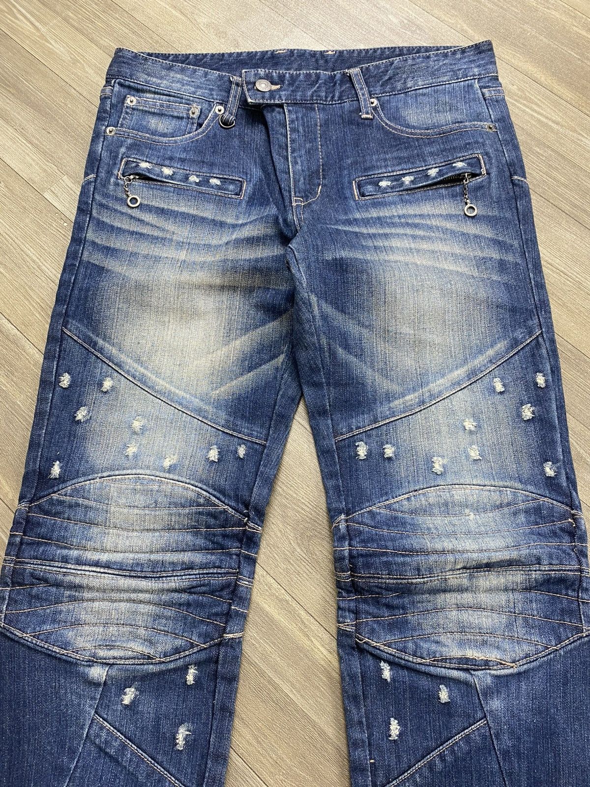 PPFM Vintage PPFM Distressed Ifsixwasnine LGB Style Bikers Jeans Size US 32 / EU 48 - 3 Thumbnail