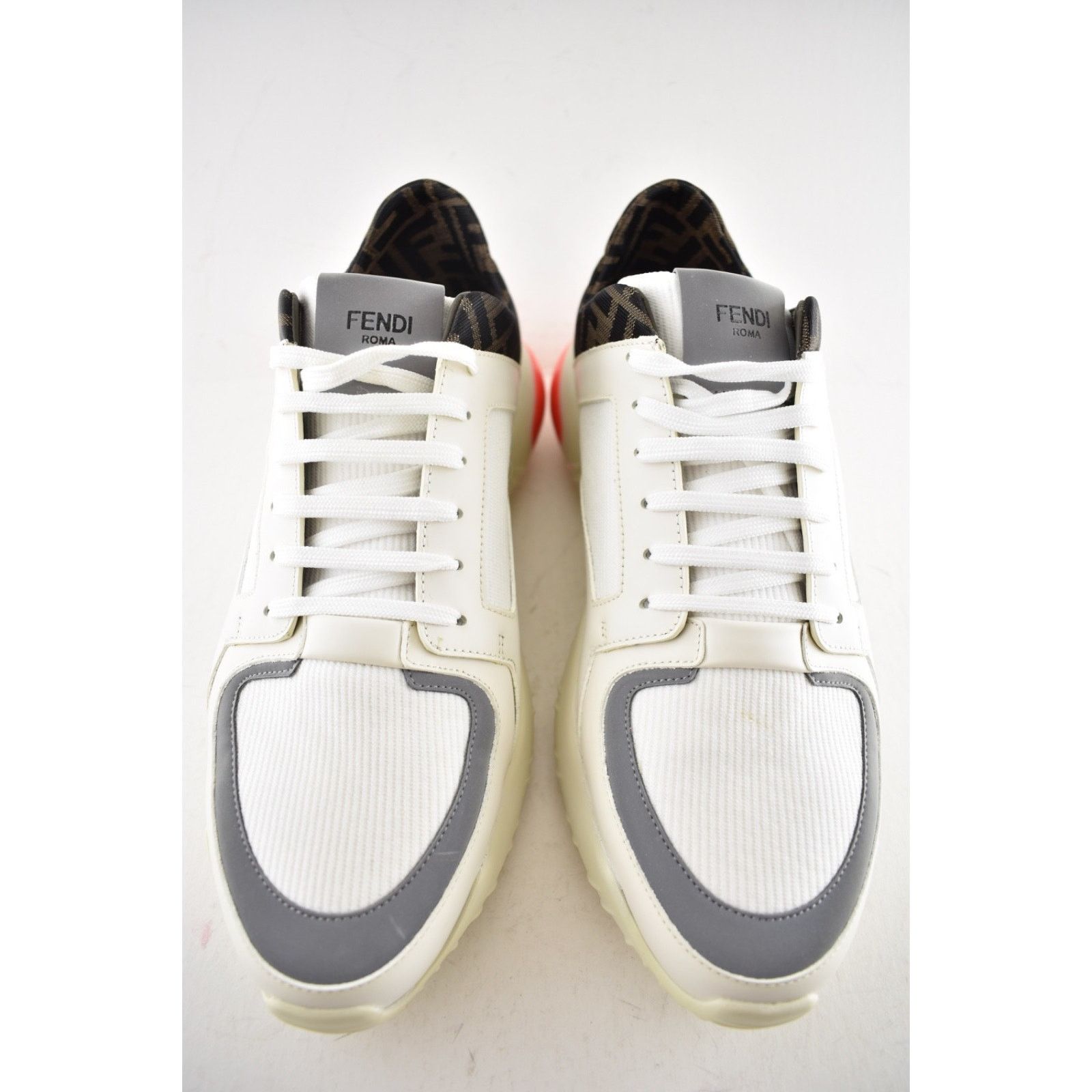 Fendi Fendi Mens White FF Logo Sneaker Flat Trainer US 10.5 Size US 10.5 / EU 43-44 - 5 Thumbnail
