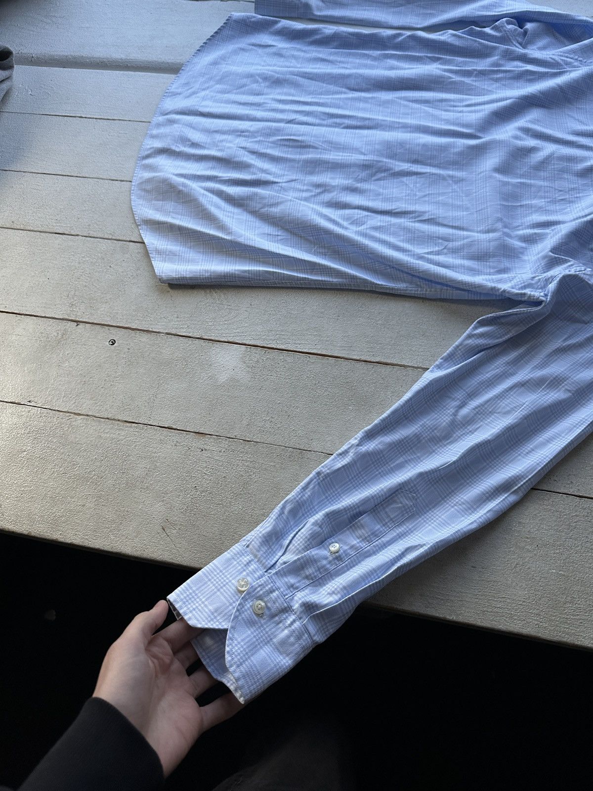 Strenstroms 🚨Stenstroms Men 17/43 Casual Shirt blue white luxury striped Size US M / EU 48-50 / 2 - 11 Thumbnail