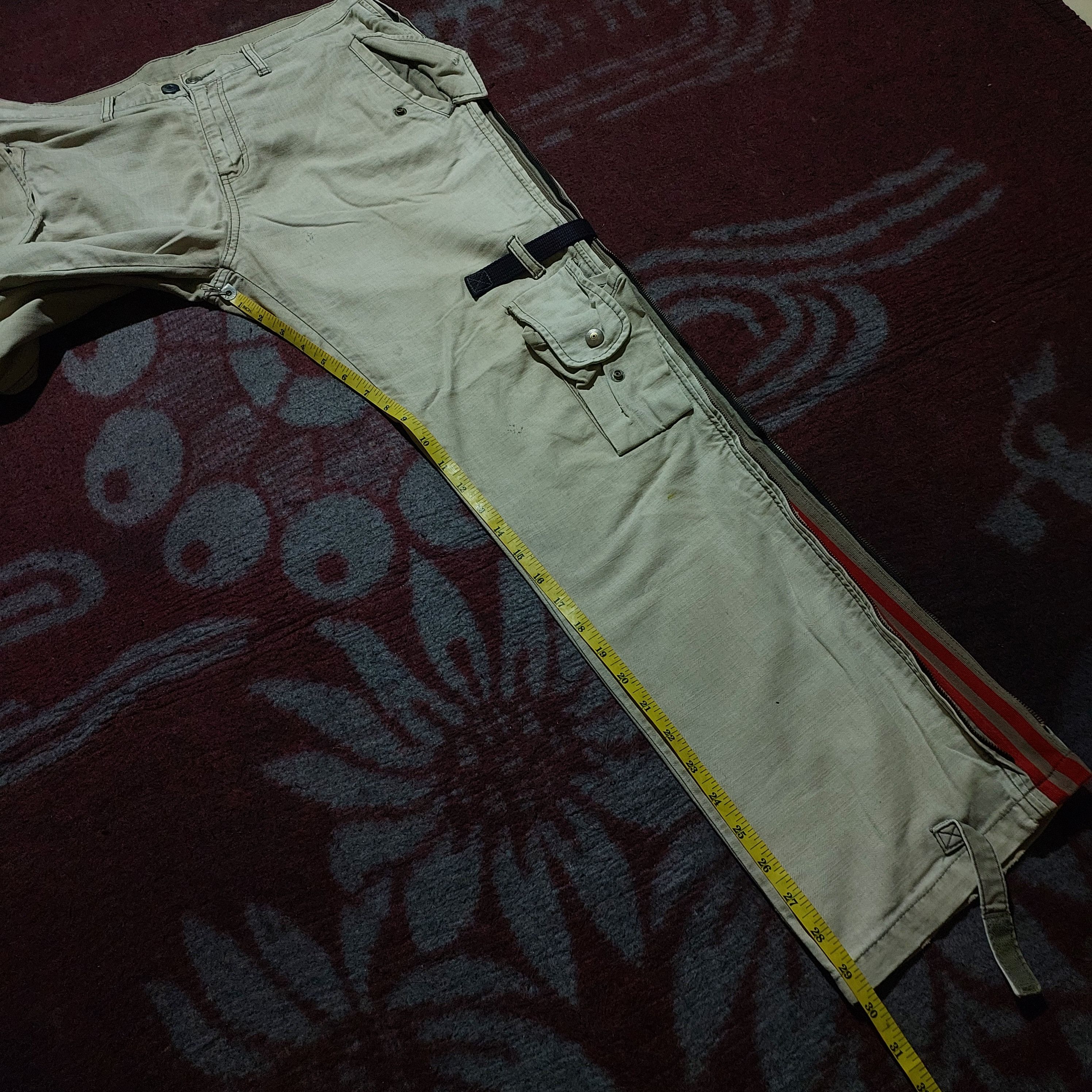 PPFM PPFM bondage zipper side distressed 3d pocket cargo pants Size US 33 - 20 Thumbnail