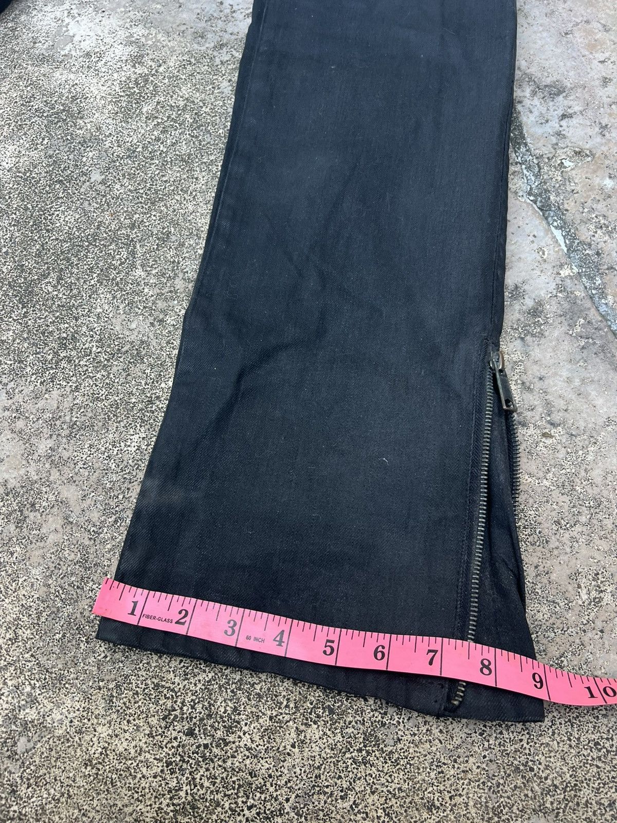 CIVARIZE × If Six Was Nine × KMRii Y2K Civarize Black Flare Cyberpunk Wax Denim Size US 30 / EU 46 - 20 Thumbnail