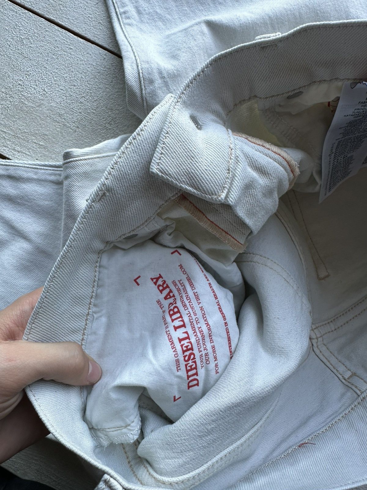 Diesel 🚨 RARE DIESEL MEN DENIM JEANS AVANT GARDE IFSIXWASNINE Y2K Size US 31 - 7 Thumbnail