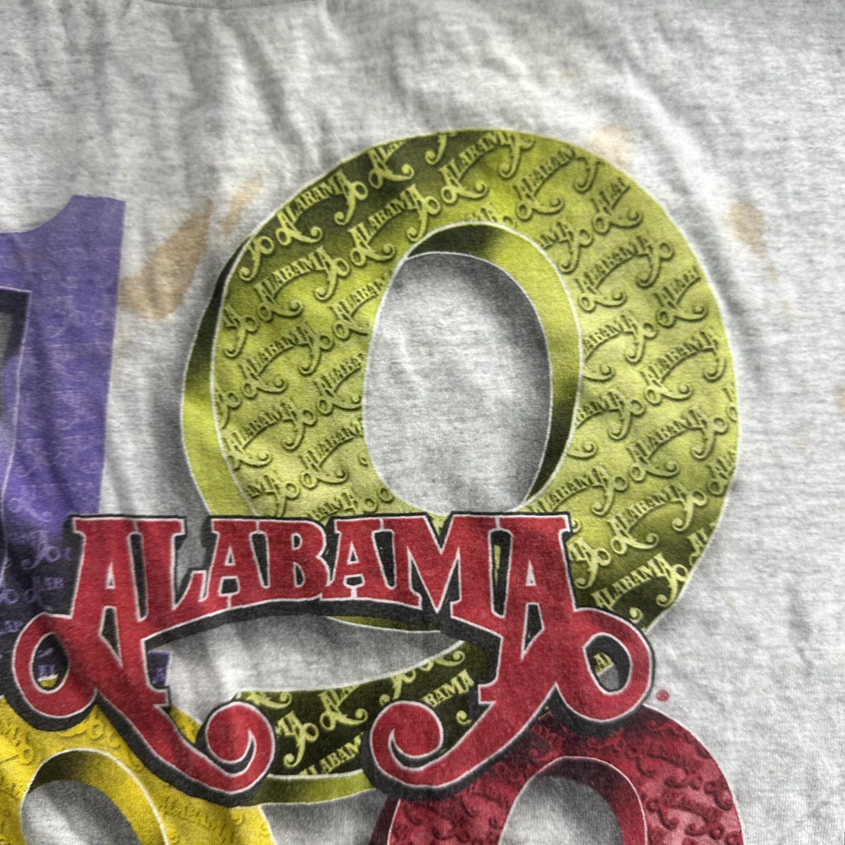 Tultex VINTAGE Alabama Band T-Shirt Mens 3XL Cotton Gray 1999 Tour 90s Y2K Music Concert Tee Size US XXL / EU 58 / 5 - 7 Thumbnail