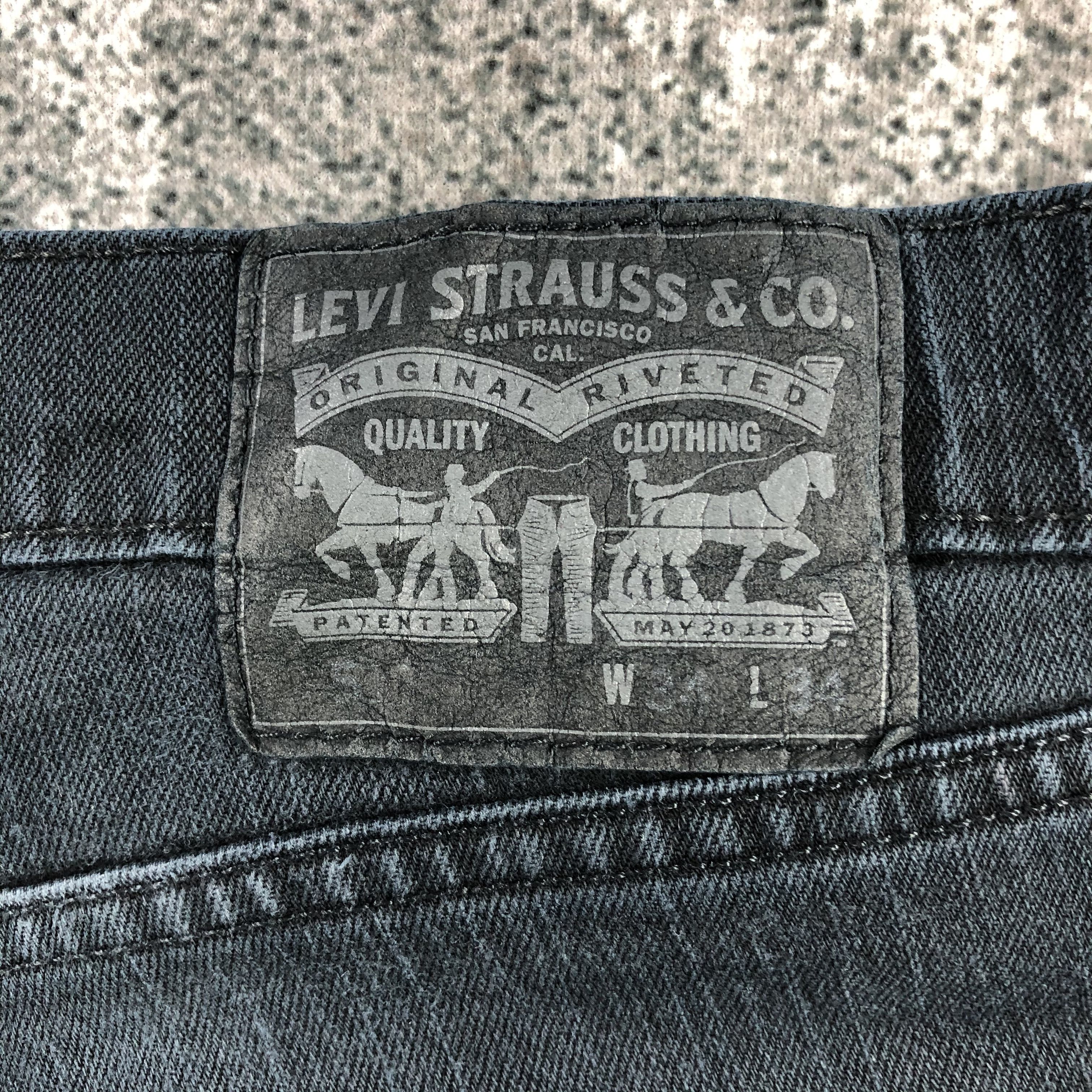 Levi's Levis 511 Jeans Faded Black Denim KJ943 Size US 34 / EU 50 - 5 Thumbnail