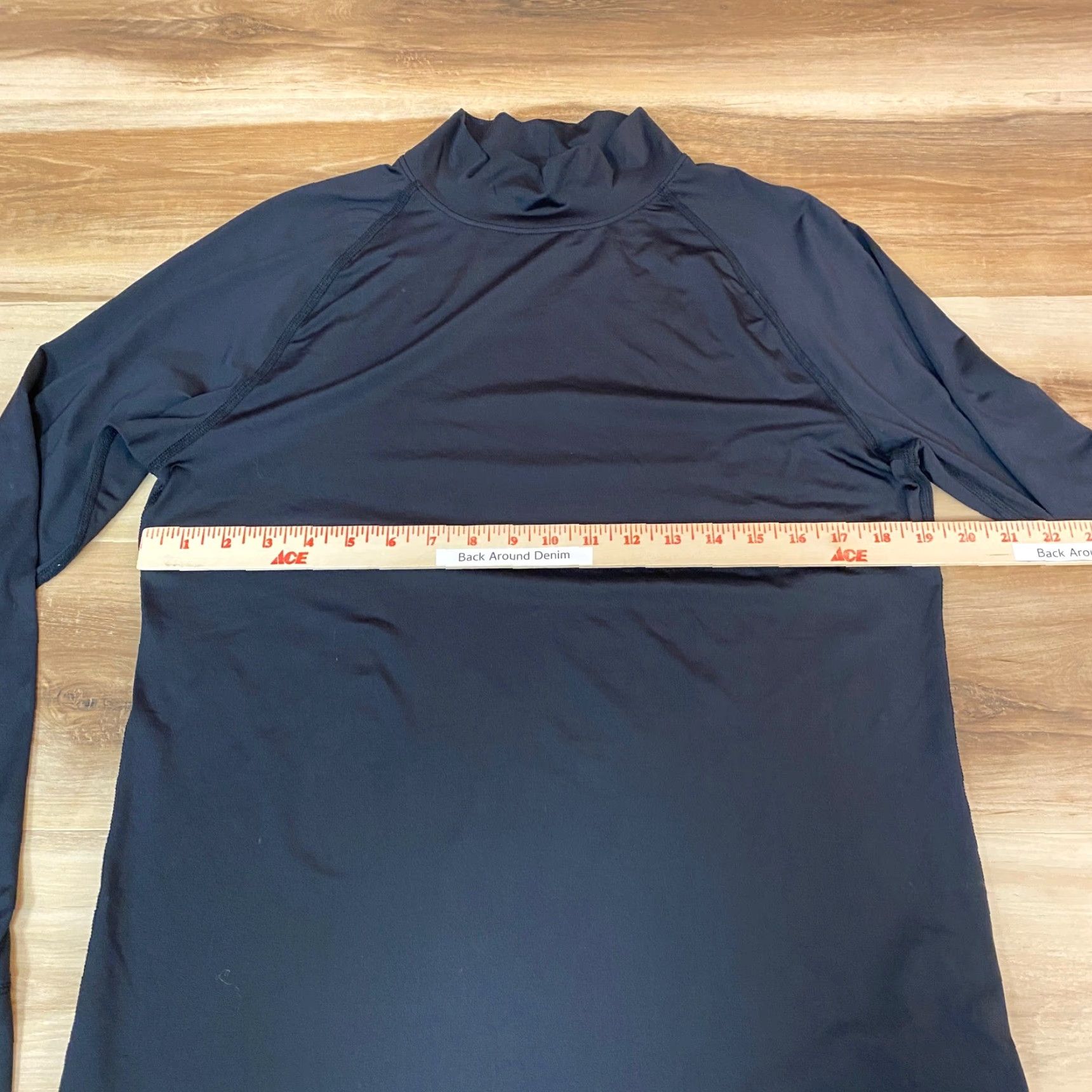 Lands' End Lands' End Mock Neck Shirt Mens MT Long Sleeve Pullover Athletic Top Black M/T Size US M / EU 48-50 / 2 - 7 Thumbnail