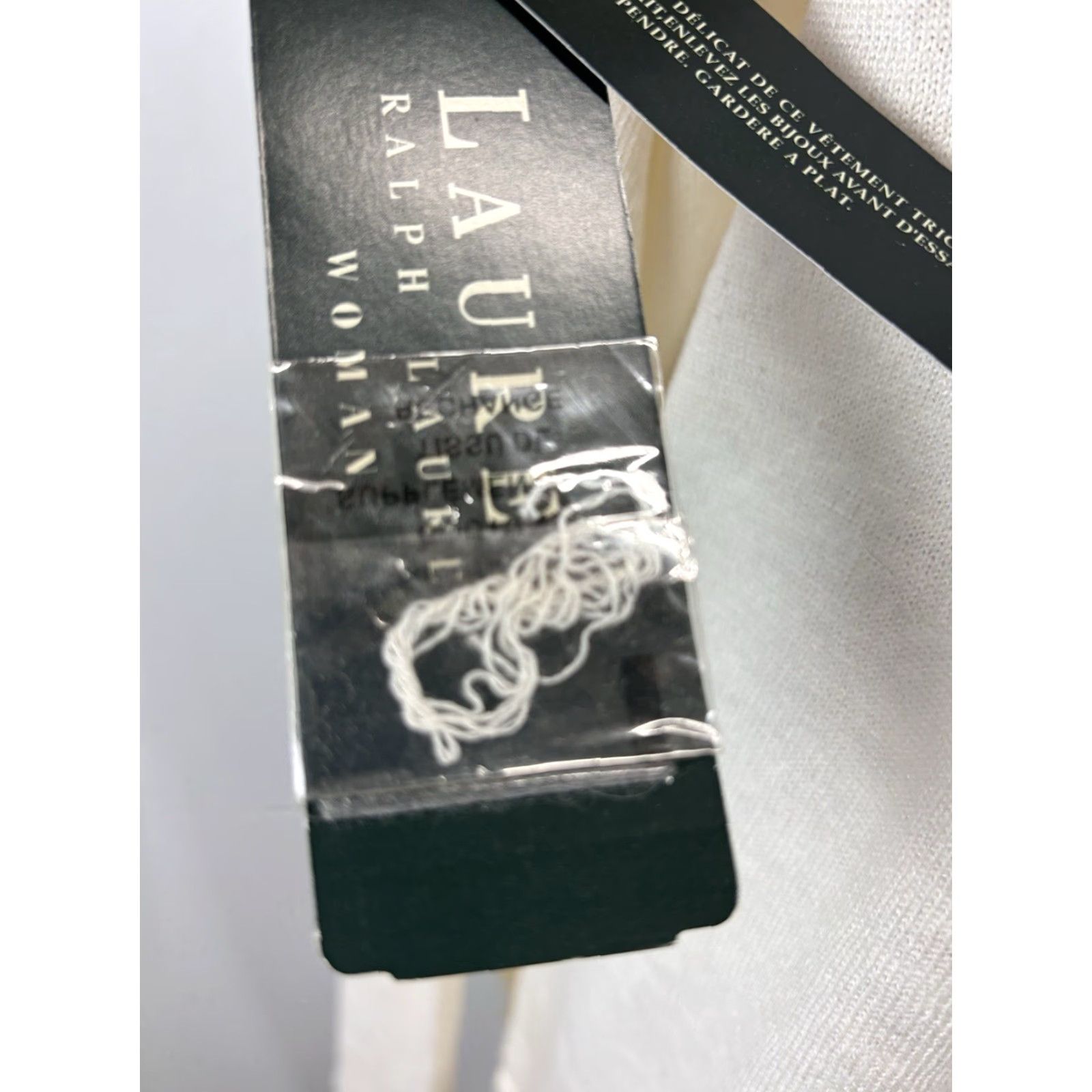 Ralph Lauren VINTAGE Lauren Ralph Lauren Women's Sweater Pullover Knit Long Sleeve Plus 3X Ivory Coastal Spring Summer Beach Classic Lightweight Breathable Size XXL / US 16-18 / IT 52-54 - 8 Thumbnail