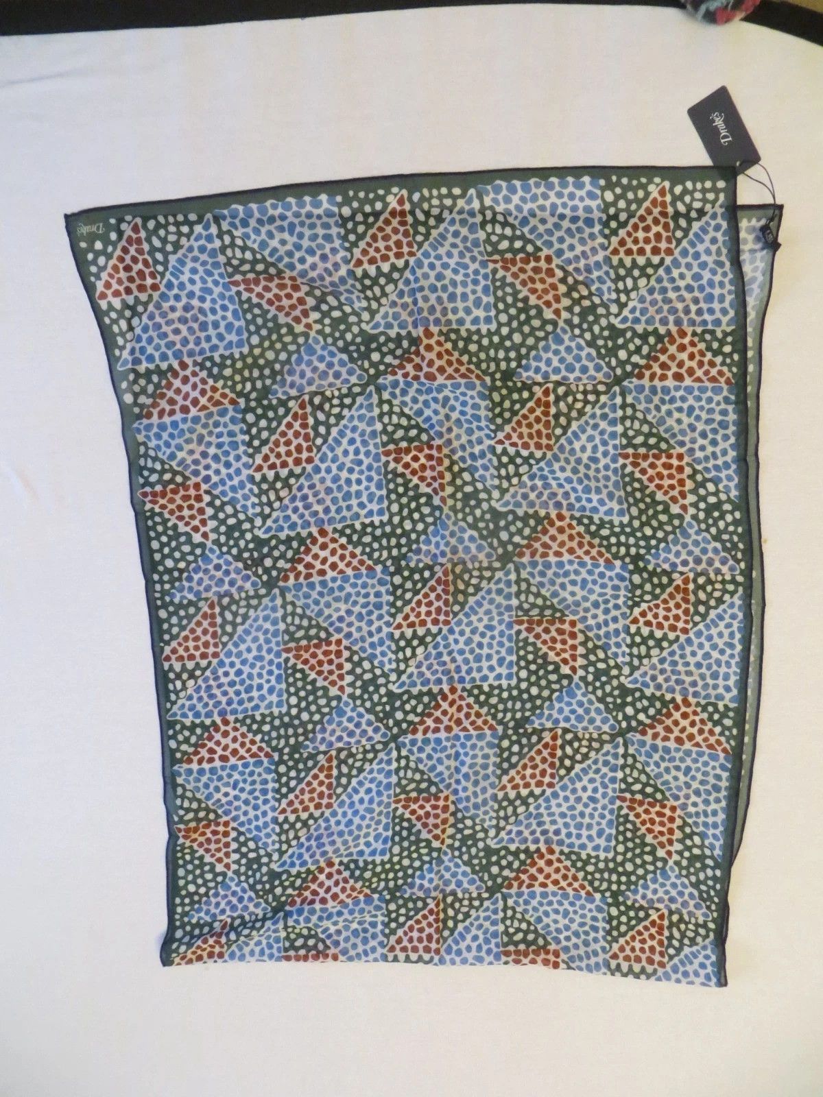 Drake's large printed scarf made in Italy Size ONE SIZE - 6 Thumbnail