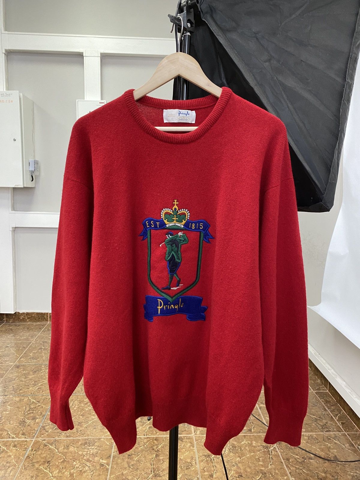 Pringle Of Scotland 🏴󠁧󠁢󠁳󠁣󠁴󠁿 Vintage 90s Pringle Golf Wool Sweater Made in Scotland Y2K Size US L / EU 52-54 / 3 - 1 Thumbnail