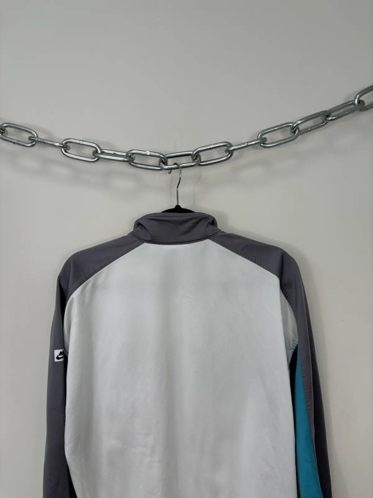 Nike × Vintage Vintage 90s Nike Y2K Retro Hype Full Zip Track Jacket Size US M / EU 48-50 / 2 - 8 Thumbnail