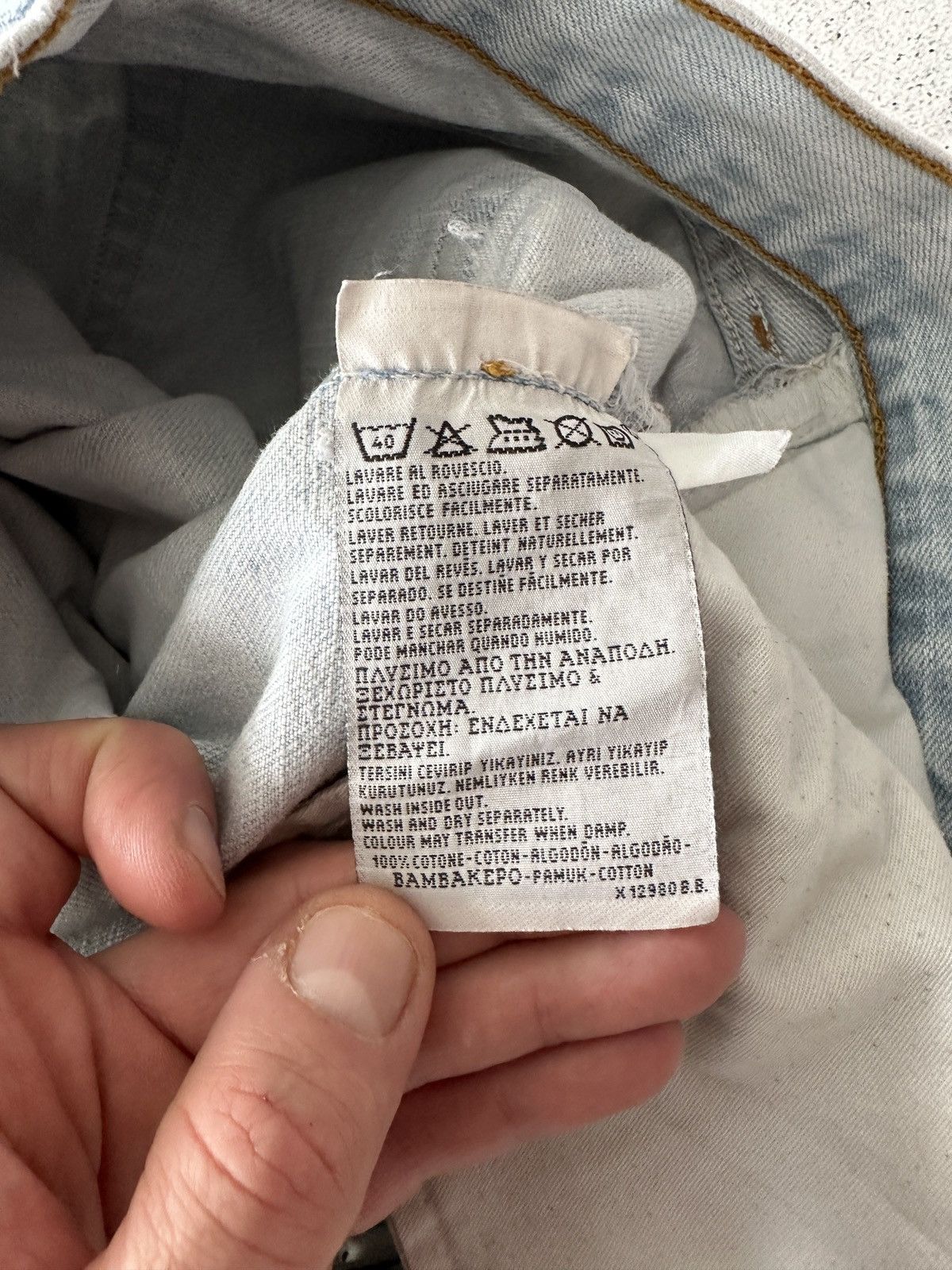 Levi's × Levi's Vintage Clothing × Vintage Vintage Levi’s 501 Denim Faded Jeans Size US 33 - 7 Thumbnail