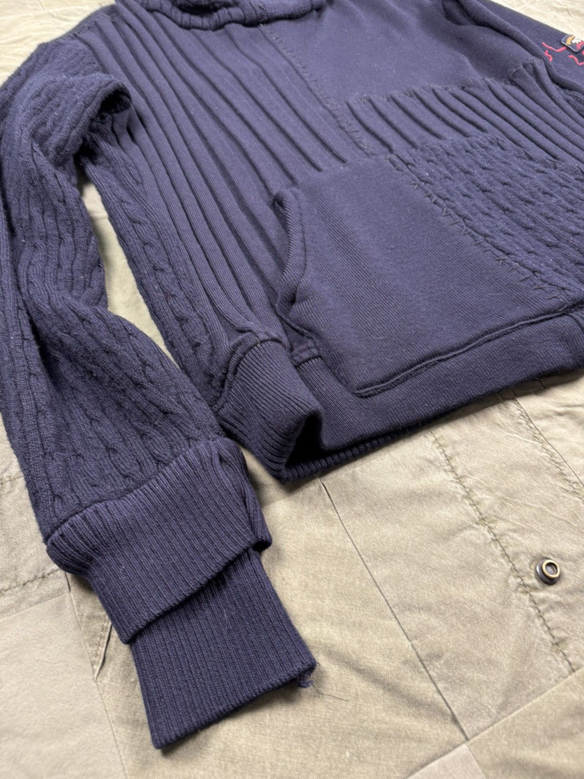 Greg Lauren × Paul & Shark Patchwork Hi-tech Hoodie Size US L / EU 52-54 / 3 - 4 Thumbnail