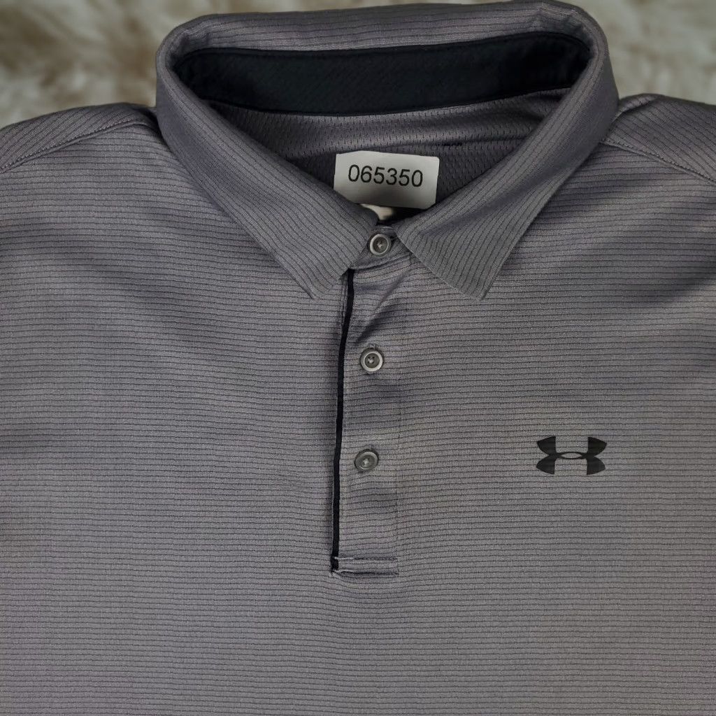 Under Armour Under Armour Polo Shirt Mens XL Gray Short Sleeve Golf Casual Polo Shirt Size US XL / EU 56 / 4 - 1 Thumbnail