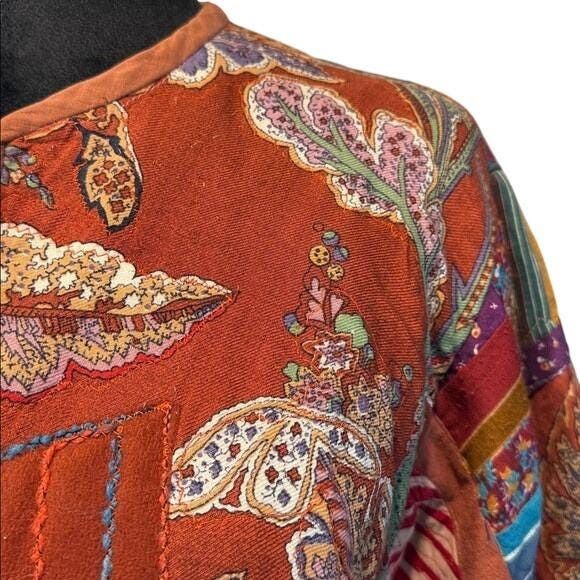 Other Handmade Patchwork Kimono Jacket Women Bright Multicolor OS Size ONE SIZE - 5 Thumbnail