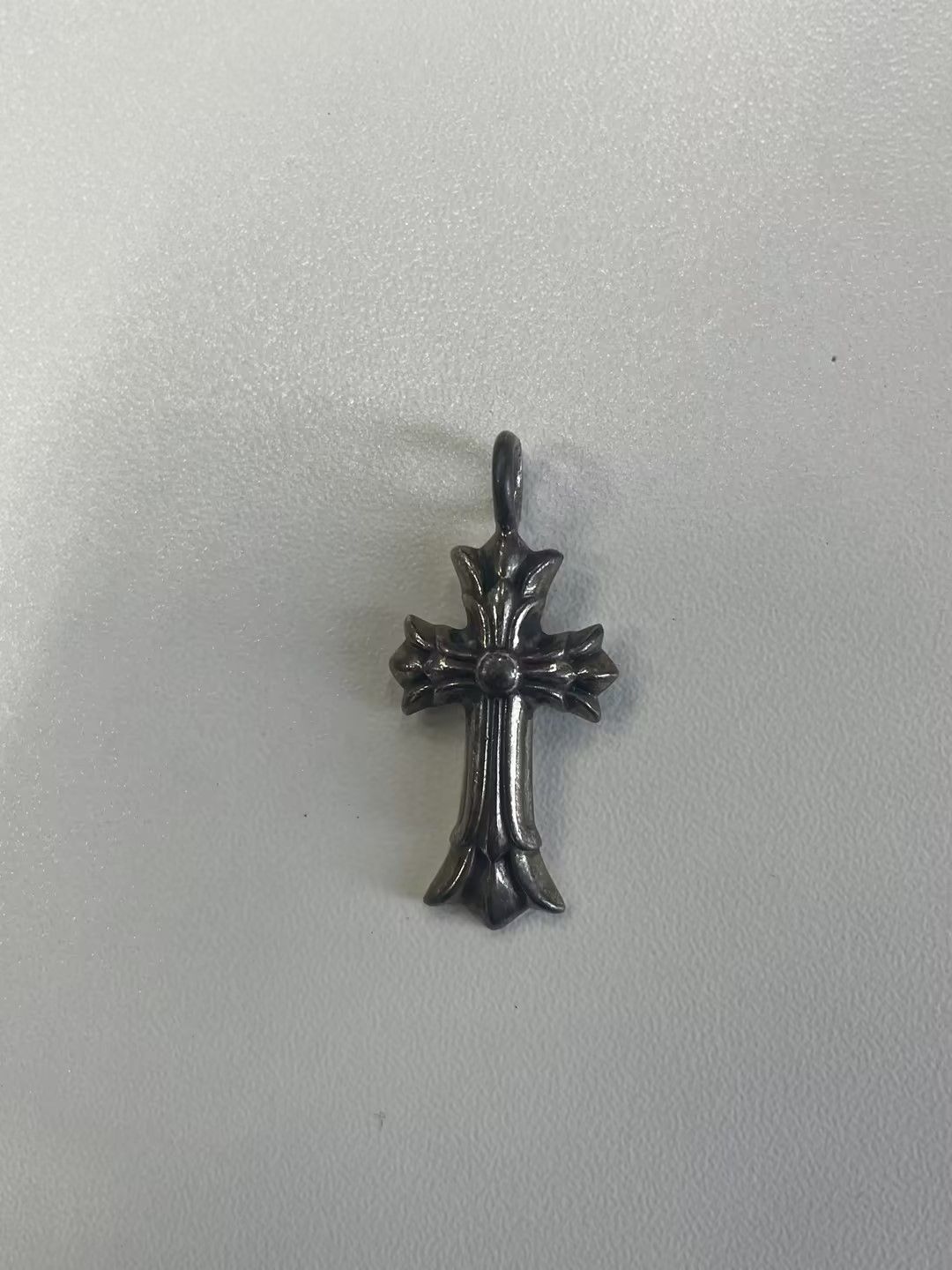 Chrome Hearts Chrome Hearts Silver Double-Layer Cross Charm Pendant Size ONE SIZE - 6 Thumbnail