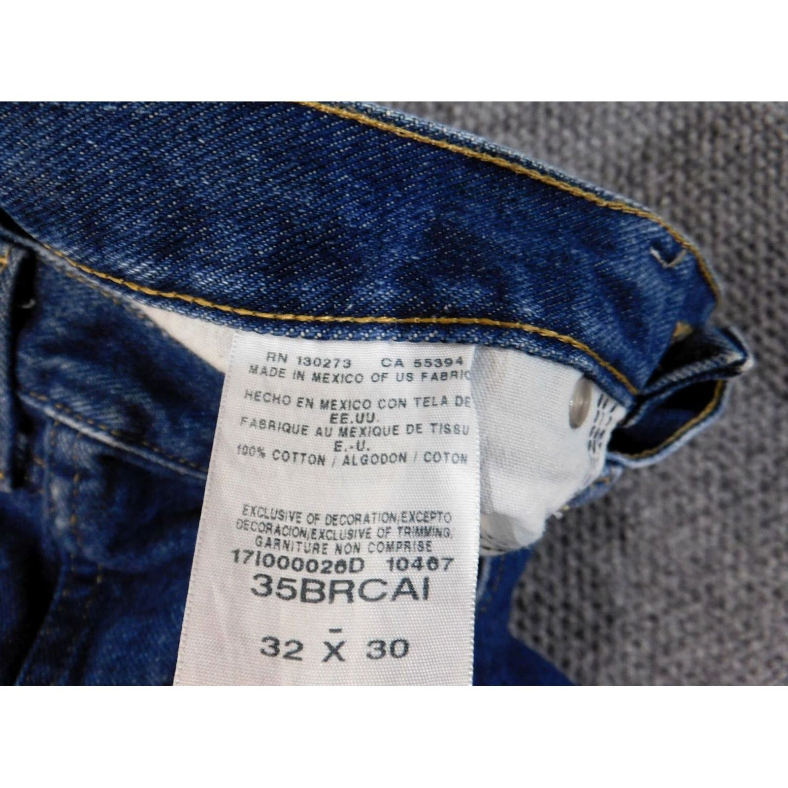Wrangler Wrangler Jeans Mens 32x30 Blue Straight Workwear Outdoors Rugged Denim Jeans Size US 32 / EU 48 - 5 Thumbnail