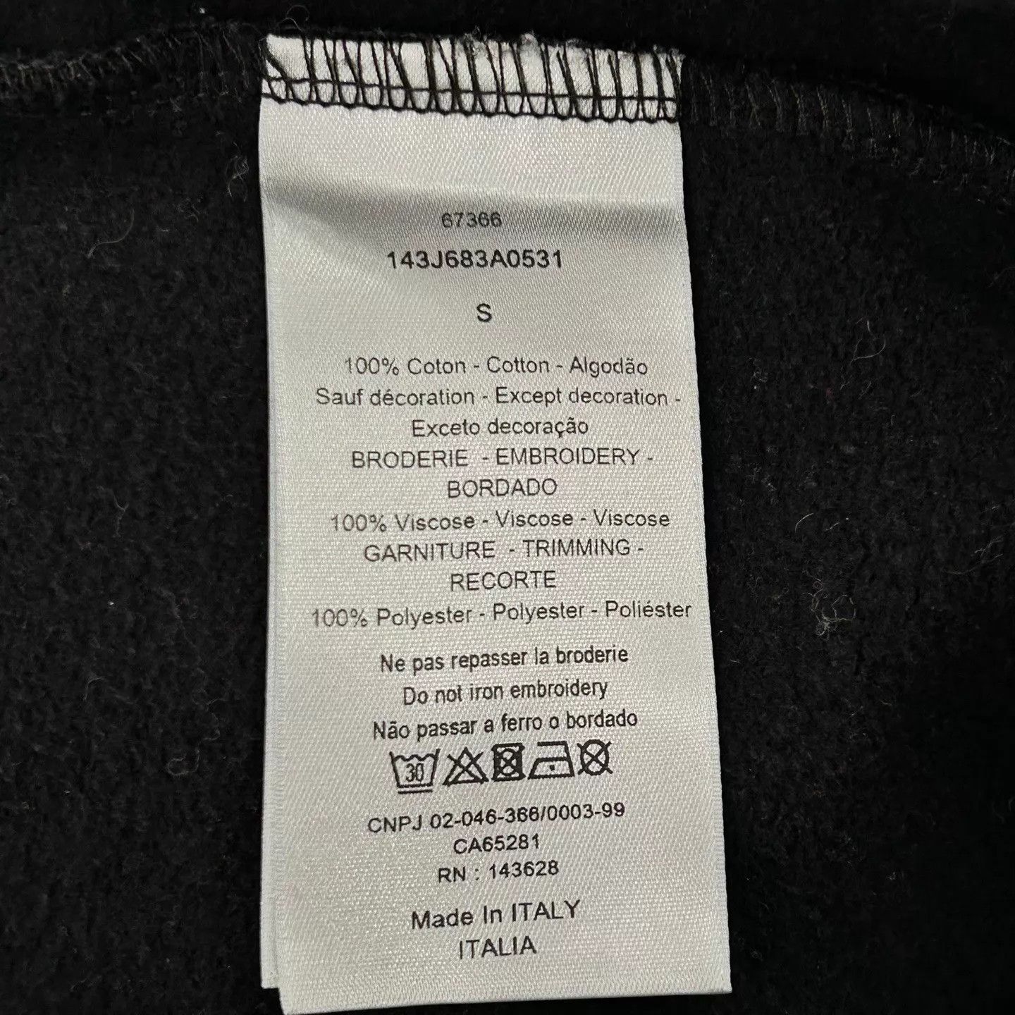 Dior DIOR x KENNY SCHARF Men's Black hoodie Size US S / EU 44-46 / 1 - 3 Thumbnail