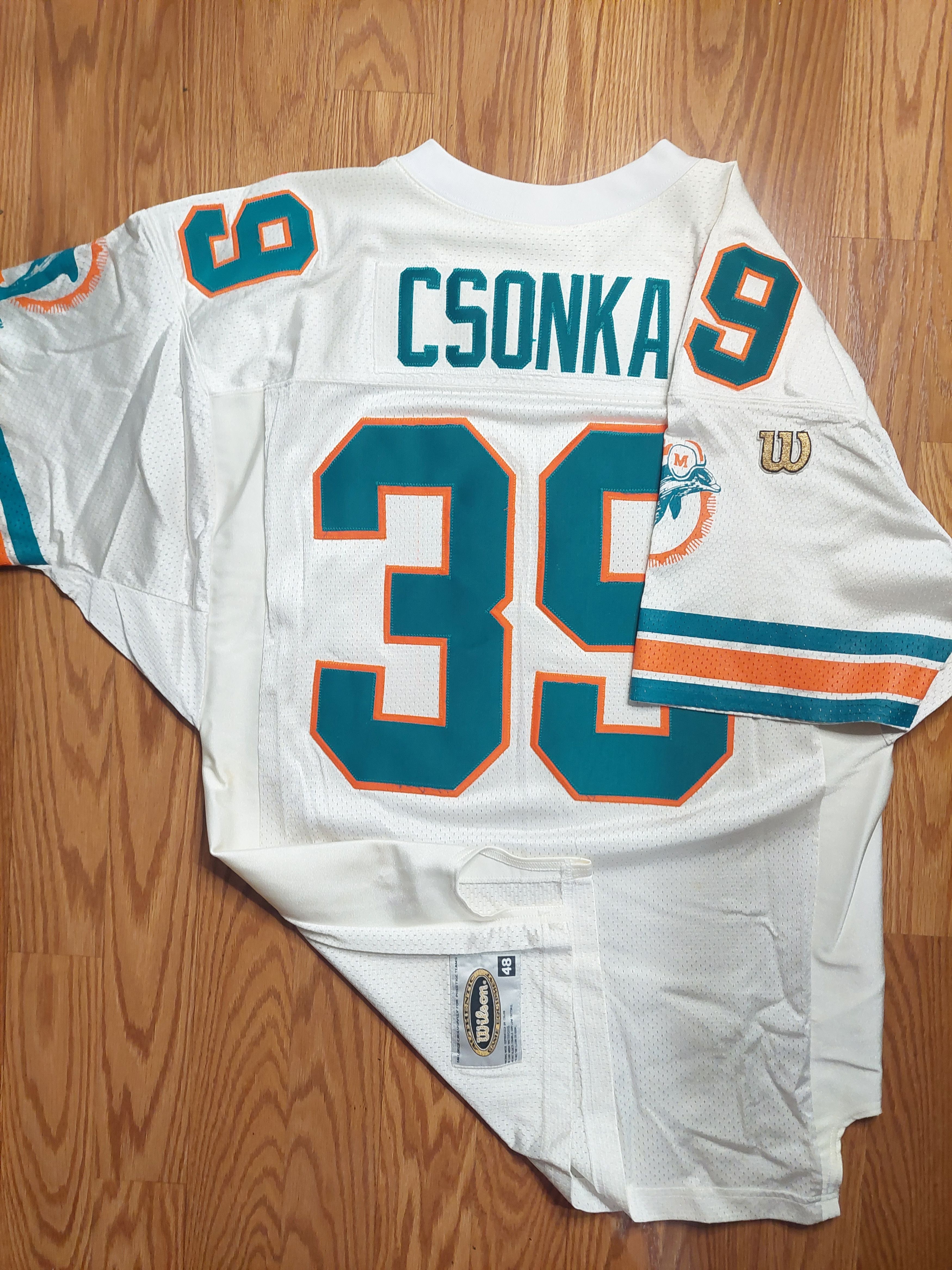 Wilson Authentic Miami Dolphins Larry Csonka Wilson NFL Jersey Size US XL / EU 56 / 4 - 10 Thumbnail