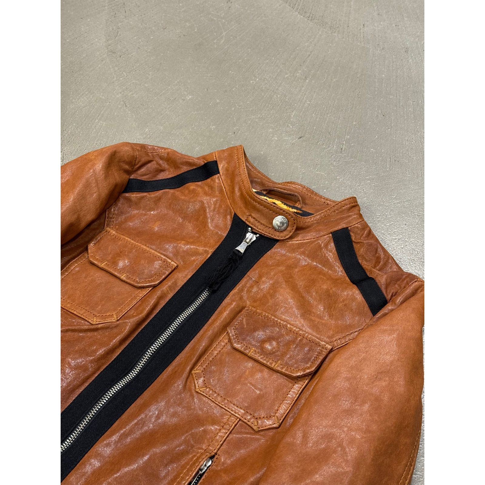 Dolce & Gabbana 2000s Dolce & Gabbana paneled moto jacket Size US S / EU 44-46 / 1 - 4 Thumbnail