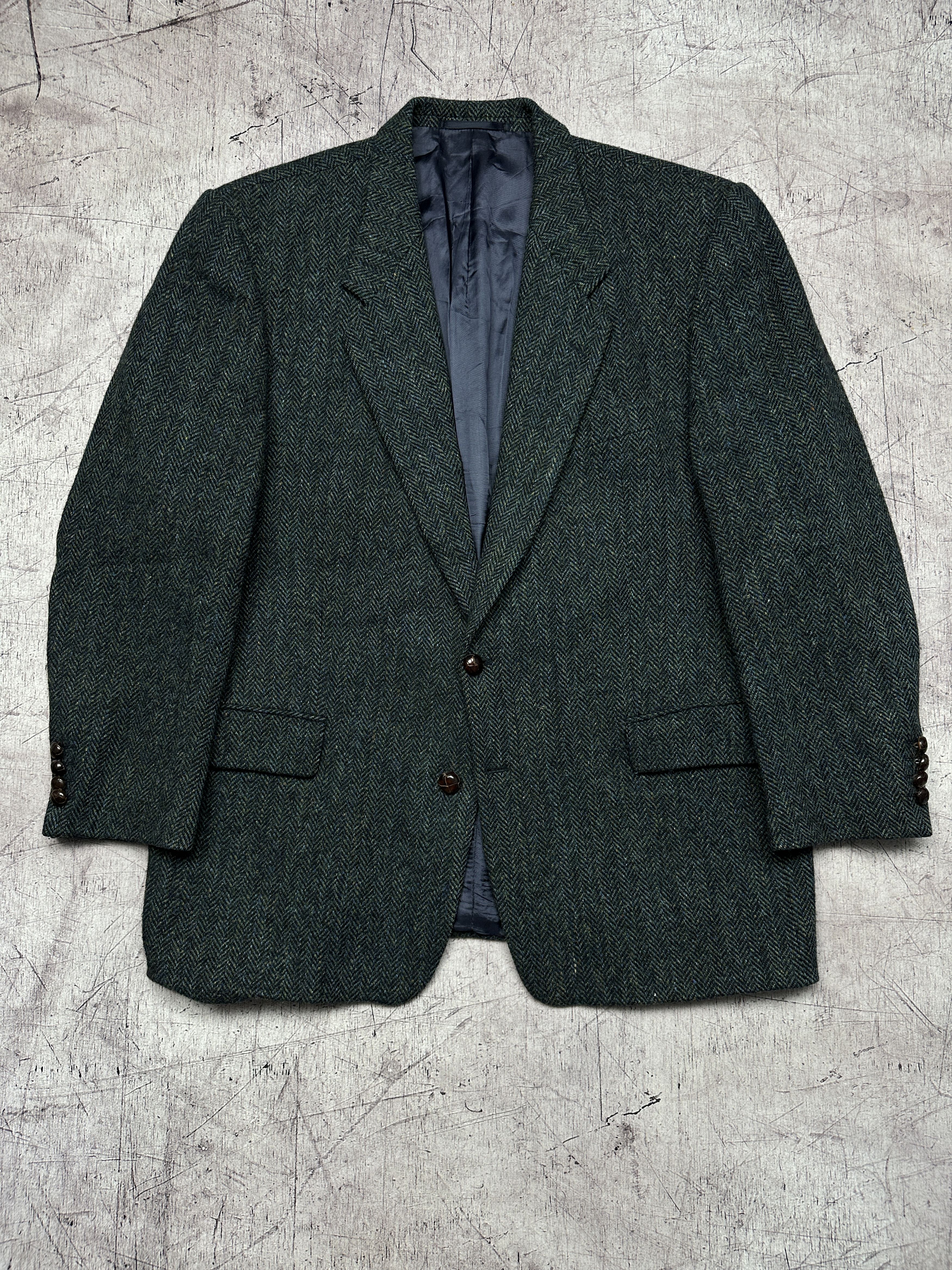 Harris Tweed Harris Tweed Vintage Mens Wool Blazer Jacket Size US XL / EU 56 / 4 - 1 Thumbnail
