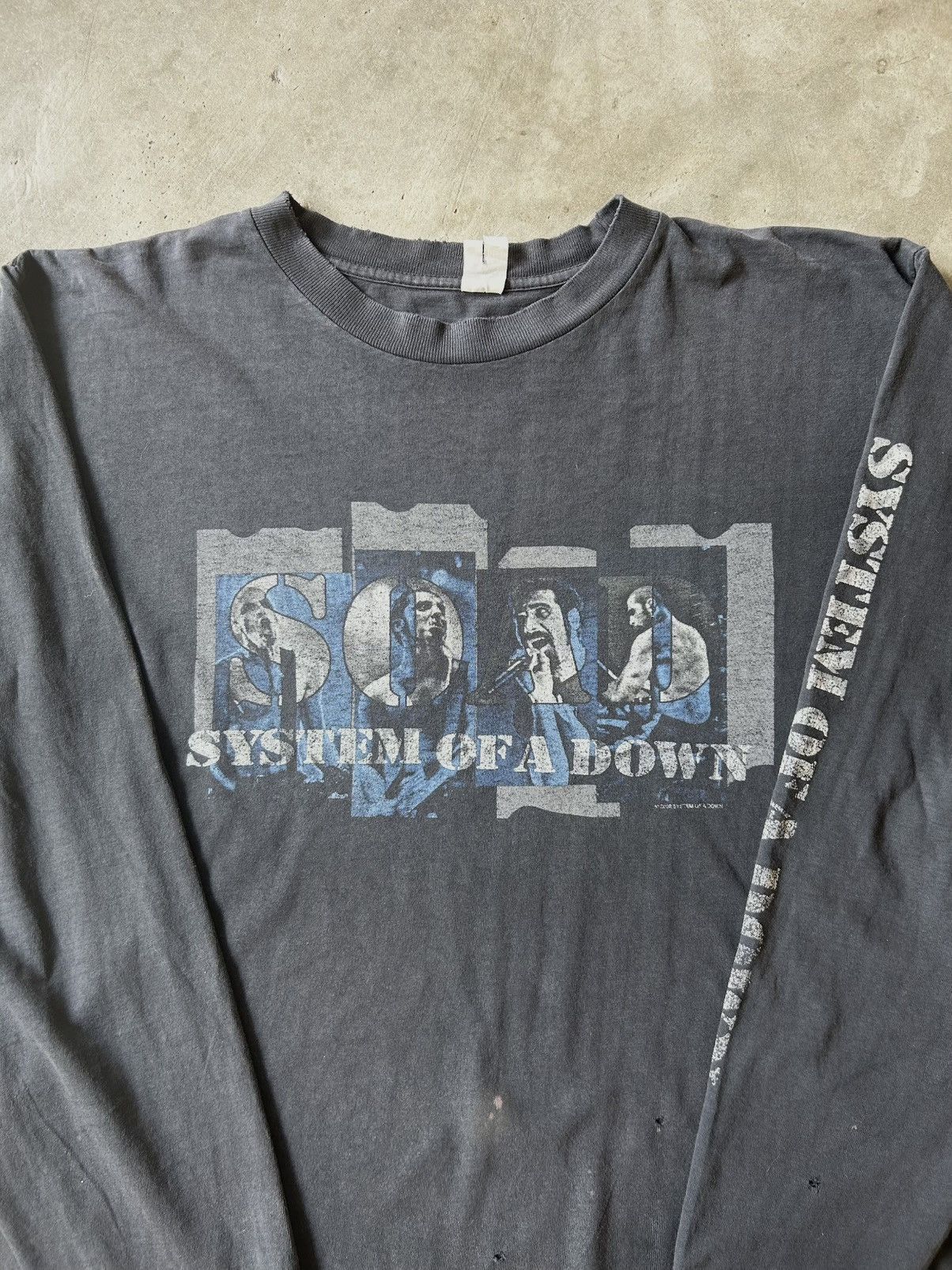 Band Tees × Vintage Vintage Long Sleeve System Of A Down 2002 Shirt Size US XL / EU 56 / 4 - 2 Thumbnail