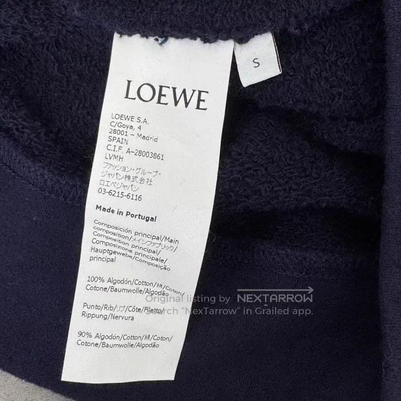 Loewe Loewe Embroidered logo hooded sweatshirt Size S / US 4 / IT 40 - 5 Thumbnail