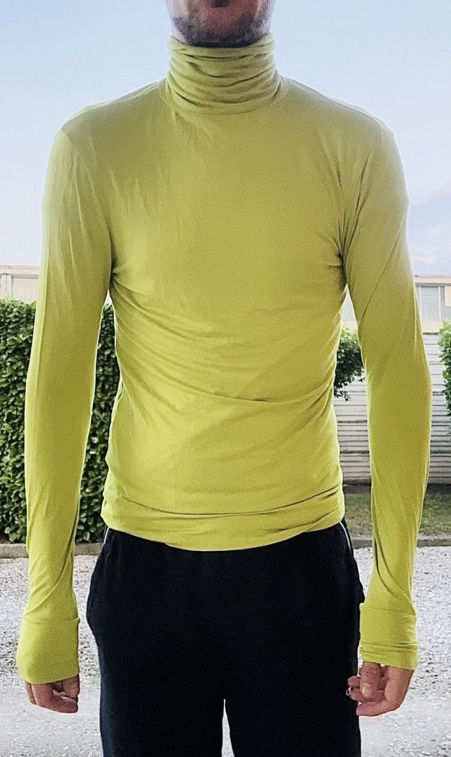 Raf Simons 2 yellow&blue lupetto micromodal sweater knit NEW rick owens Size US M / EU 48-50 / 2 - 4 Thumbnail