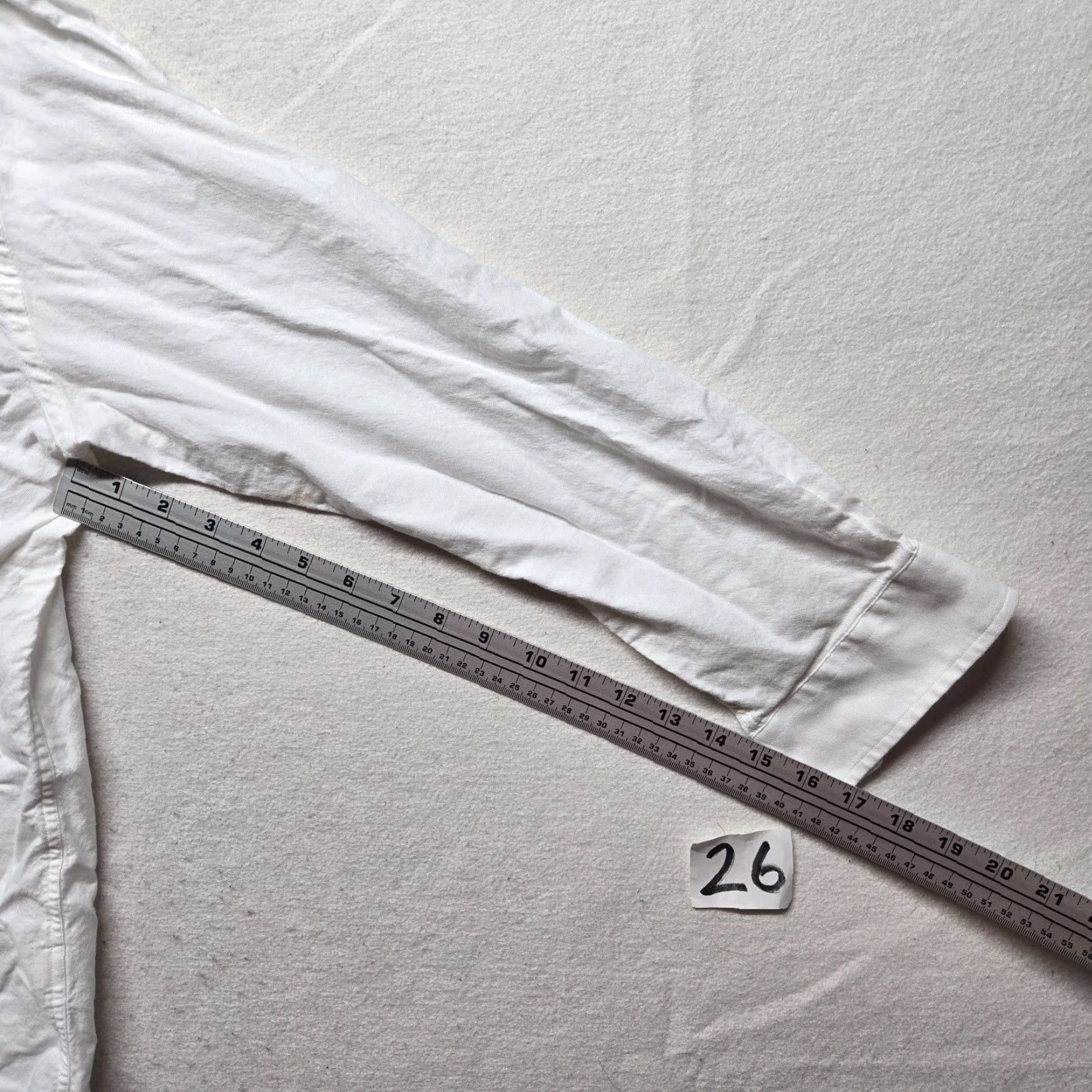 Nautica Nautica Dress Shirt Solid White Button Up Dress Long Sleeve Adult Men 16.5 L Slim Size 42R - 5 Thumbnail