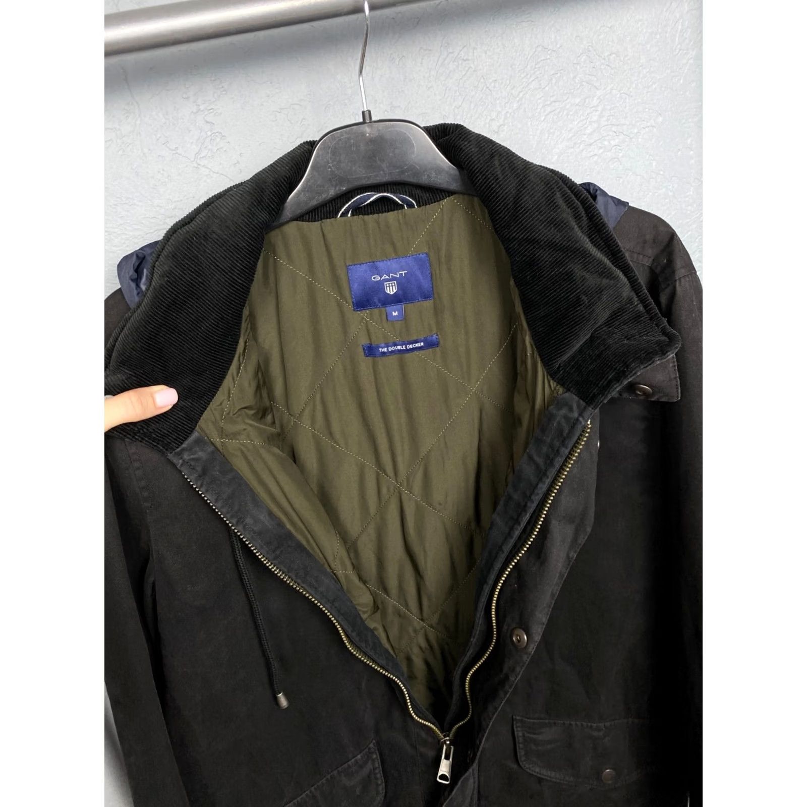 Gant VINTAGE GANT The Double Decker Jacket Mens M Black Cotton Windbreaker Shirt Size US M / EU 48-50 / 2 - 5 Thumbnail