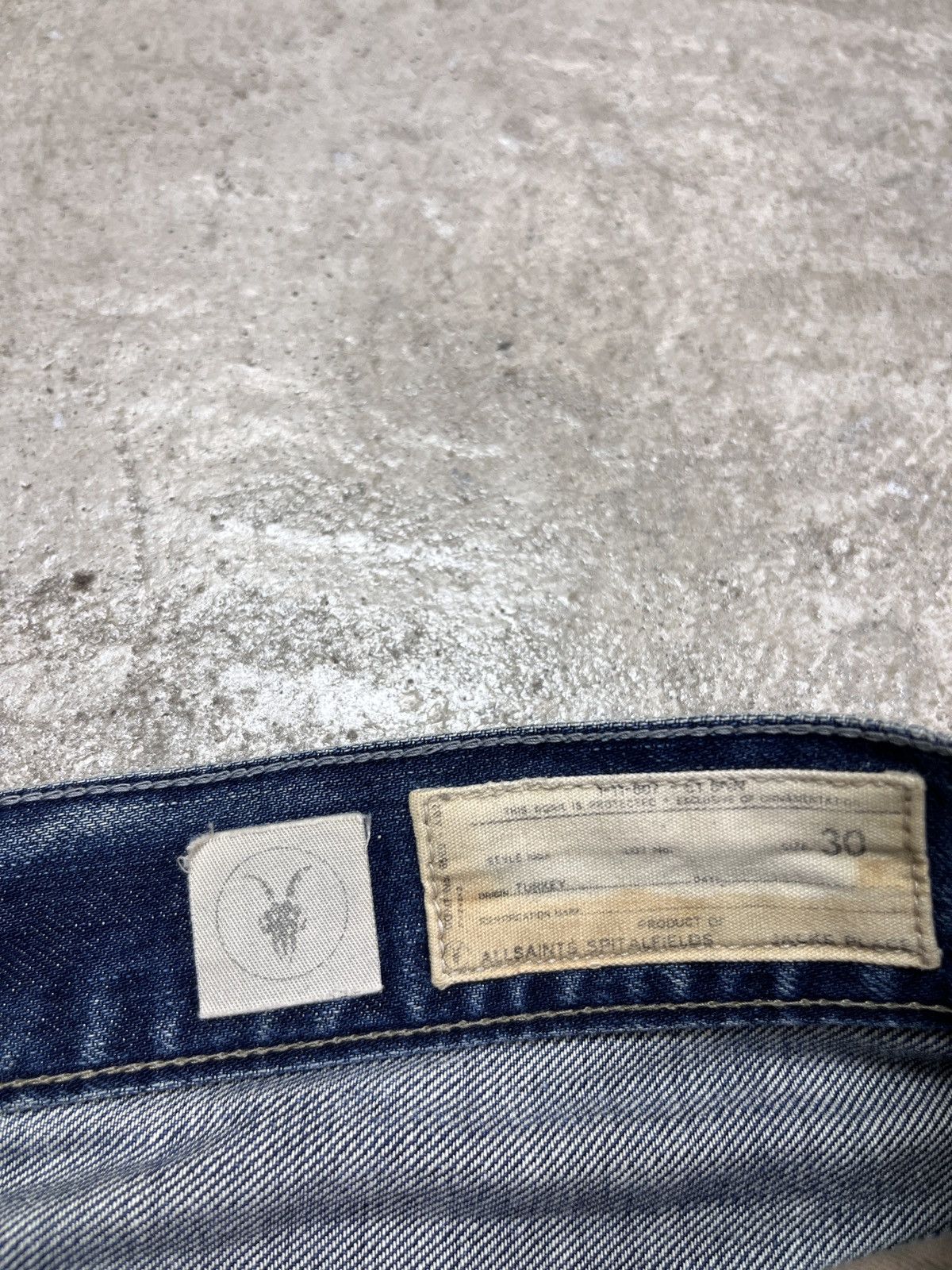 Allsaints × Vintage ALLSAINTS DIRTY FADE DENIM PANTS - LOT № 3149 Size US 30 / EU 46 - 8 Thumbnail