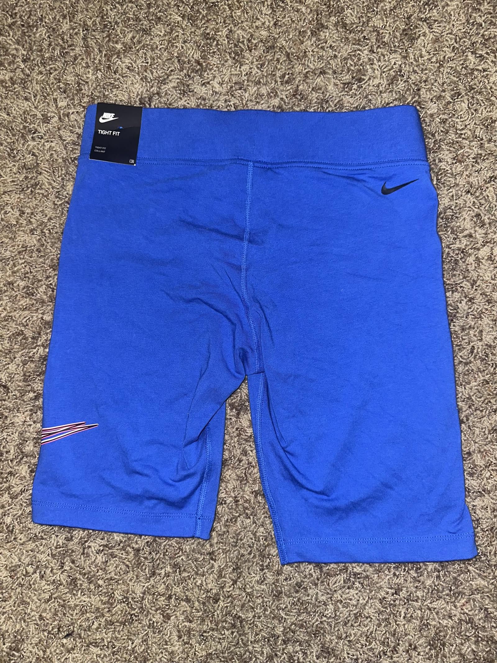 Nike Nike Women’s Essential Blue Bike Gym Shorts Size 32" / US 10 / IT 46 - 3 Thumbnail