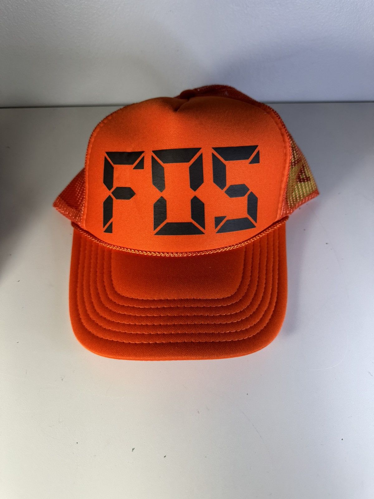 image of Virgil Abloh Brooklyn Museum Fos Hat Figures Of Speech in Orange, Men's