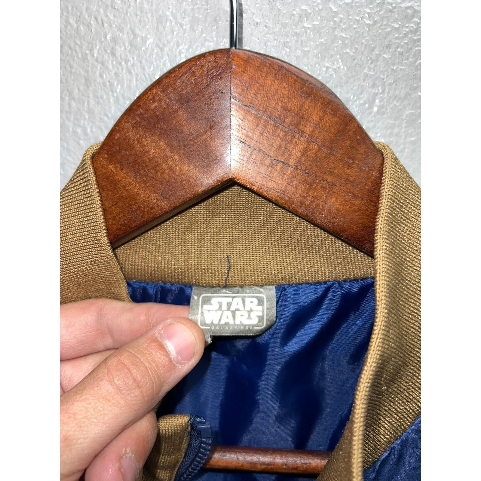 Vintage Star Wars Galaxy Jacket Sabacc League Bomber Blue Tan Size S Size US S / EU 44-46 / 1 - 6 Thumbnail