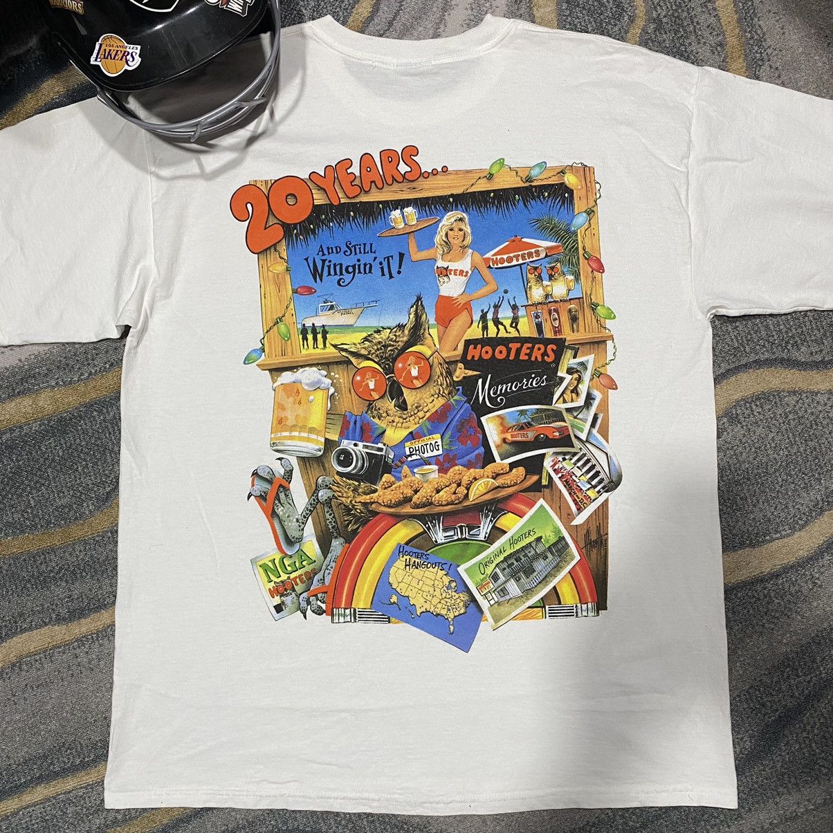 Vintage Vintage y2k Hooters 20th Anniversary Size US XL / EU 56 / 4 - 1 Thumbnail