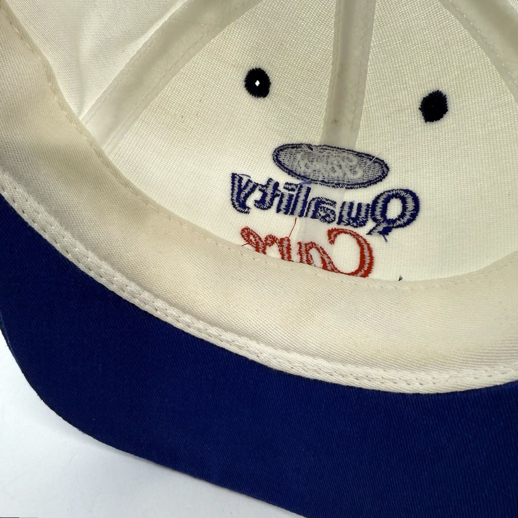 Vintage VINTAGE Nascar Hat Cap Snap Back White Ford #88 Racing Team Quality Care Navy? Size ONE SIZE - 7 Thumbnail