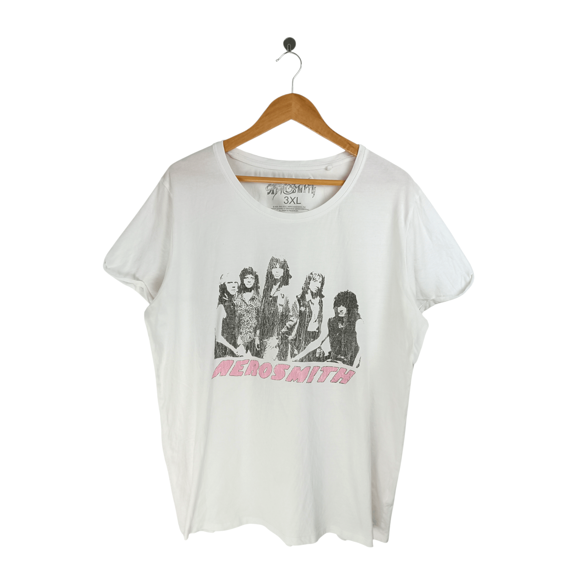 Band Tees VINTAGE AEROSMITH ROCK LINE UP TEE bon jovi kiss queen Size US XL / EU 56 / 4 - 1 Thumbnail