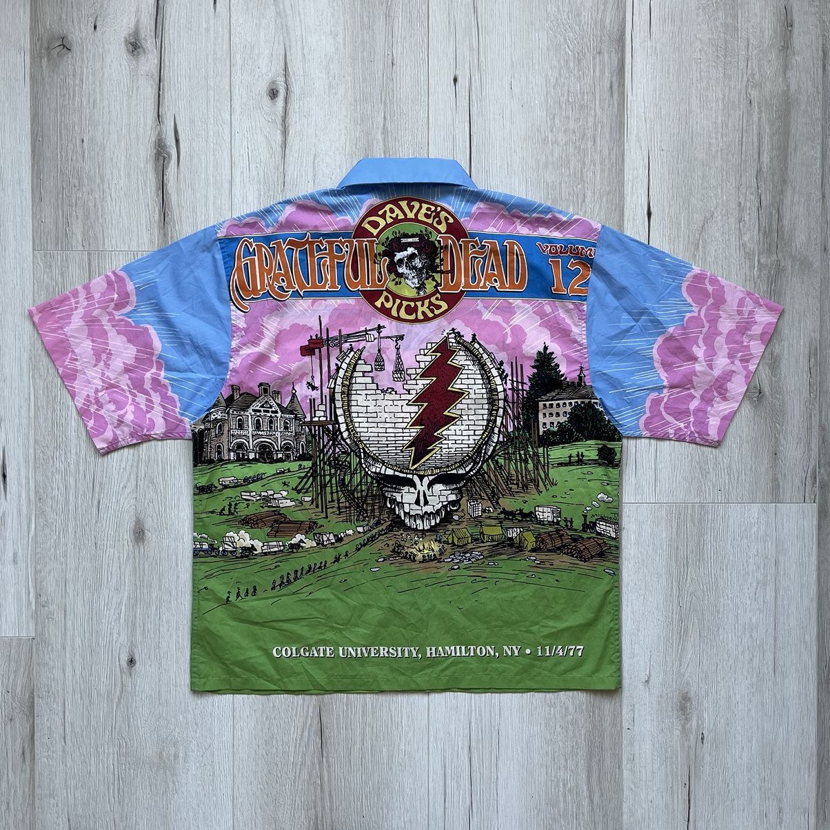 Grateful Dead × Japanese Brand Grateful Dead Dave’s Picks All Over Print Y2K Button Shirt Size US L / EU 52-54 / 3 - 6 Thumbnail
